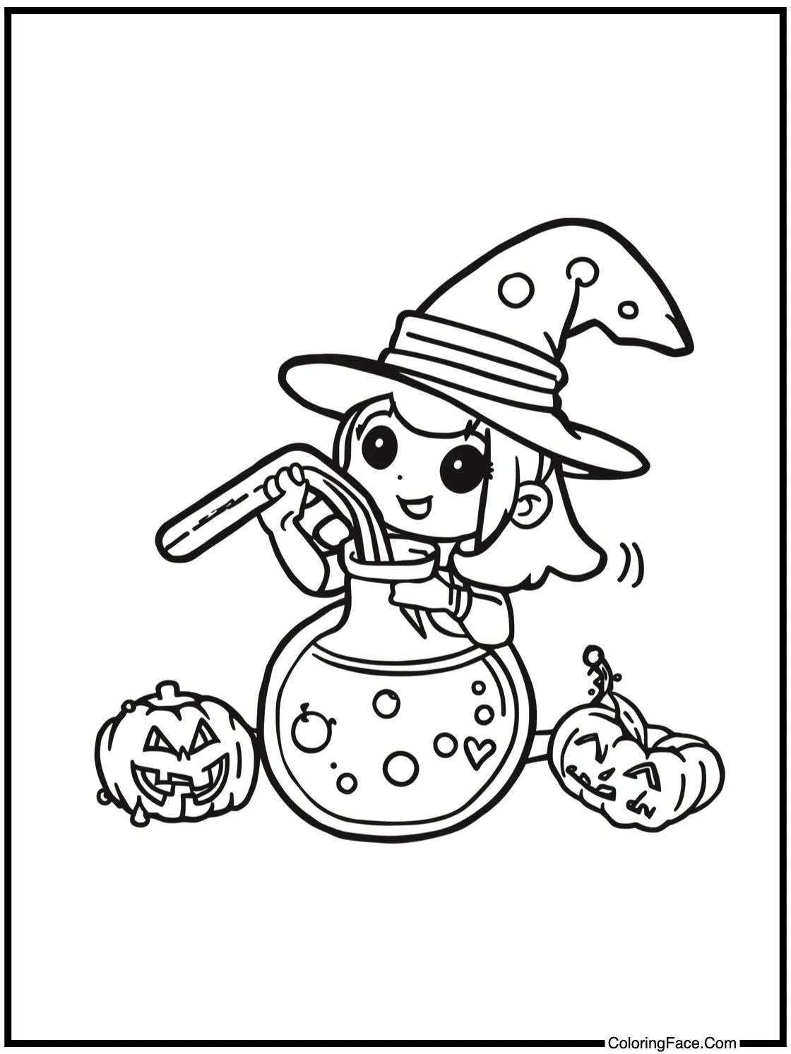 magic potion bubbling