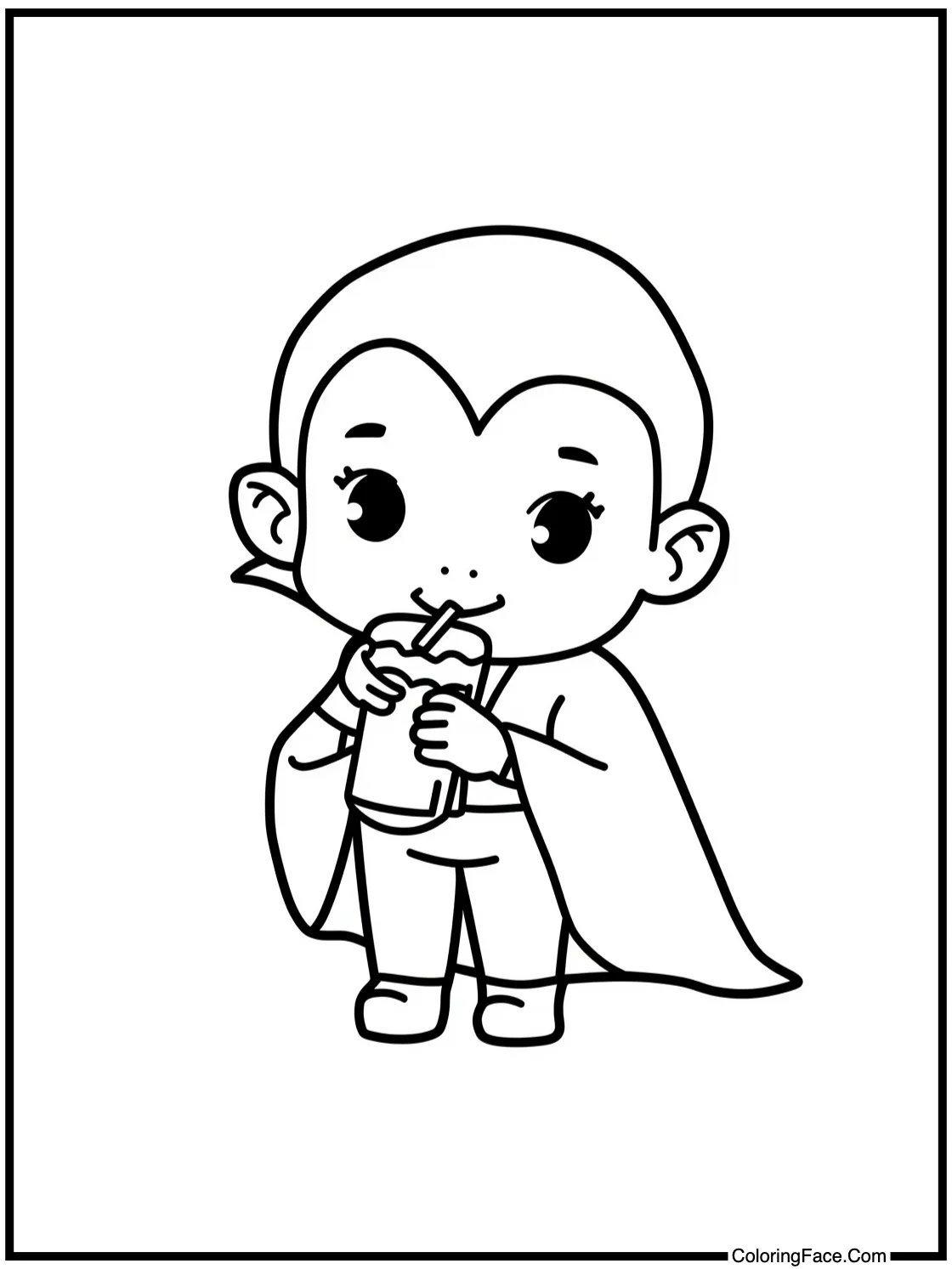 vampire drinking juice