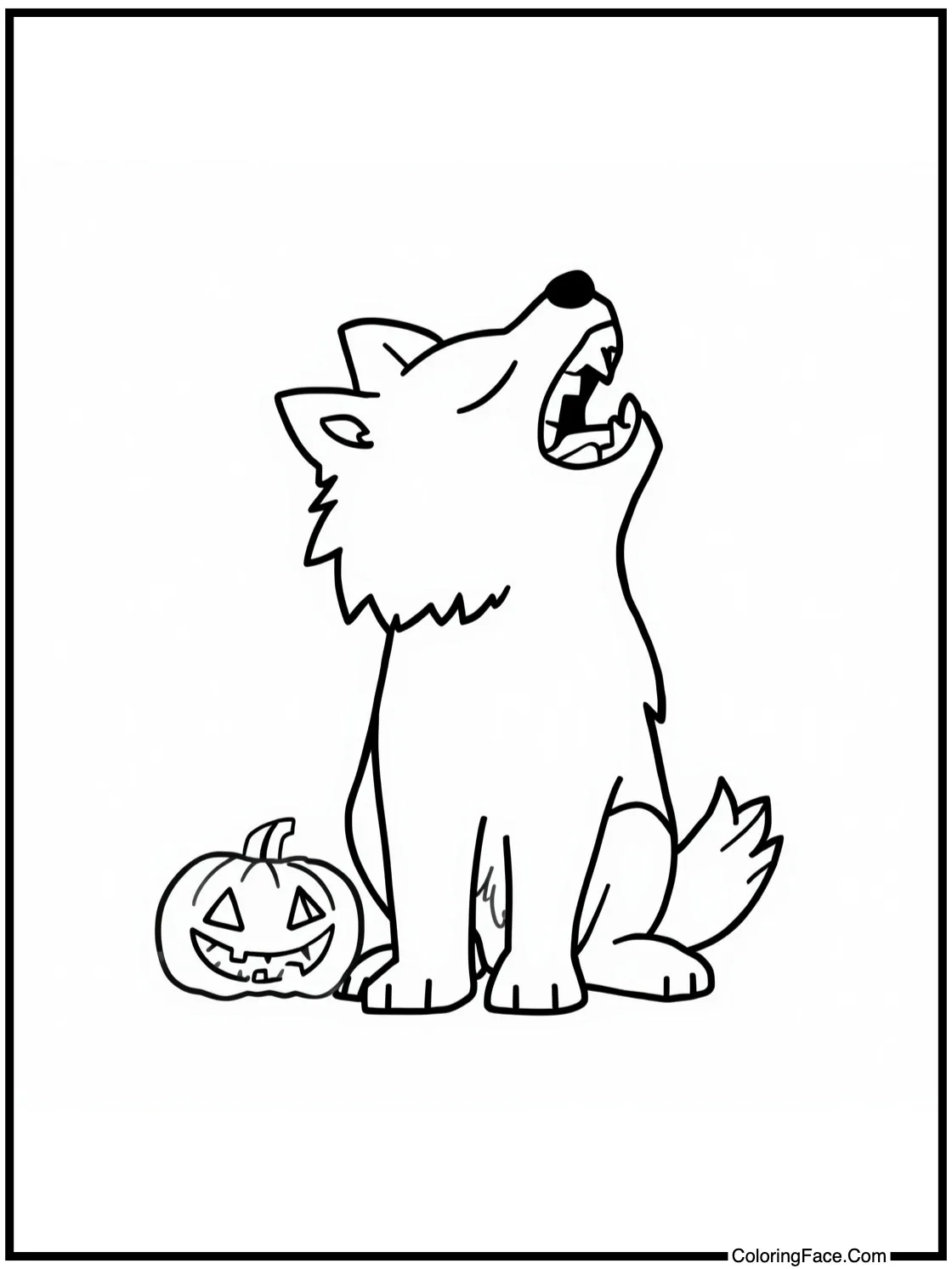 friendly werewolf howling