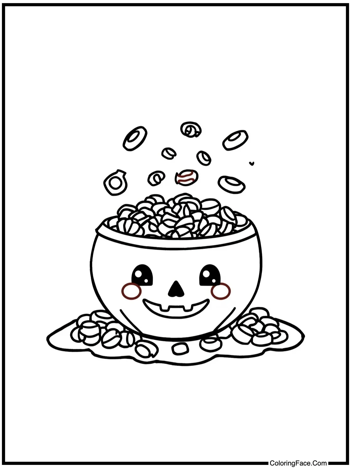 candy bowl overflowing