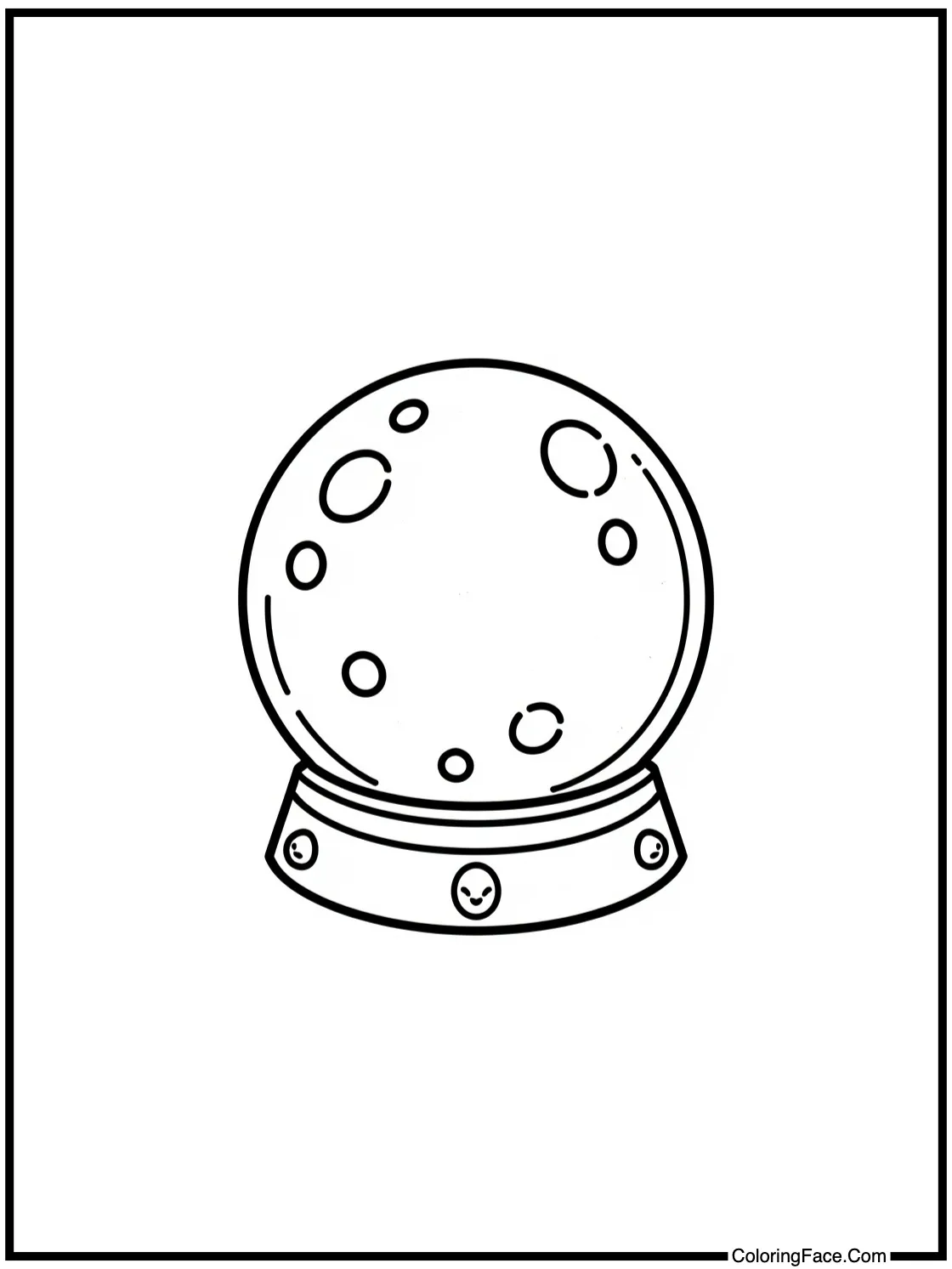 crystal ball shining