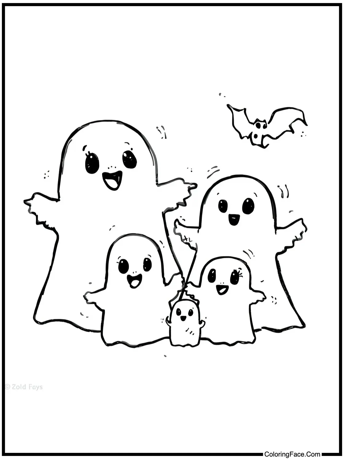 happy ghost family