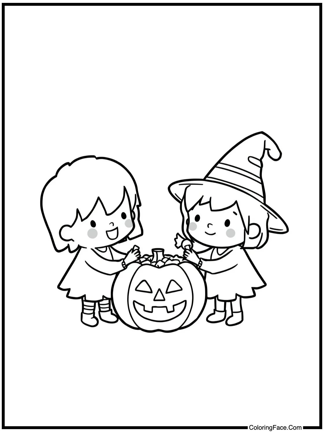 candy sharing friends