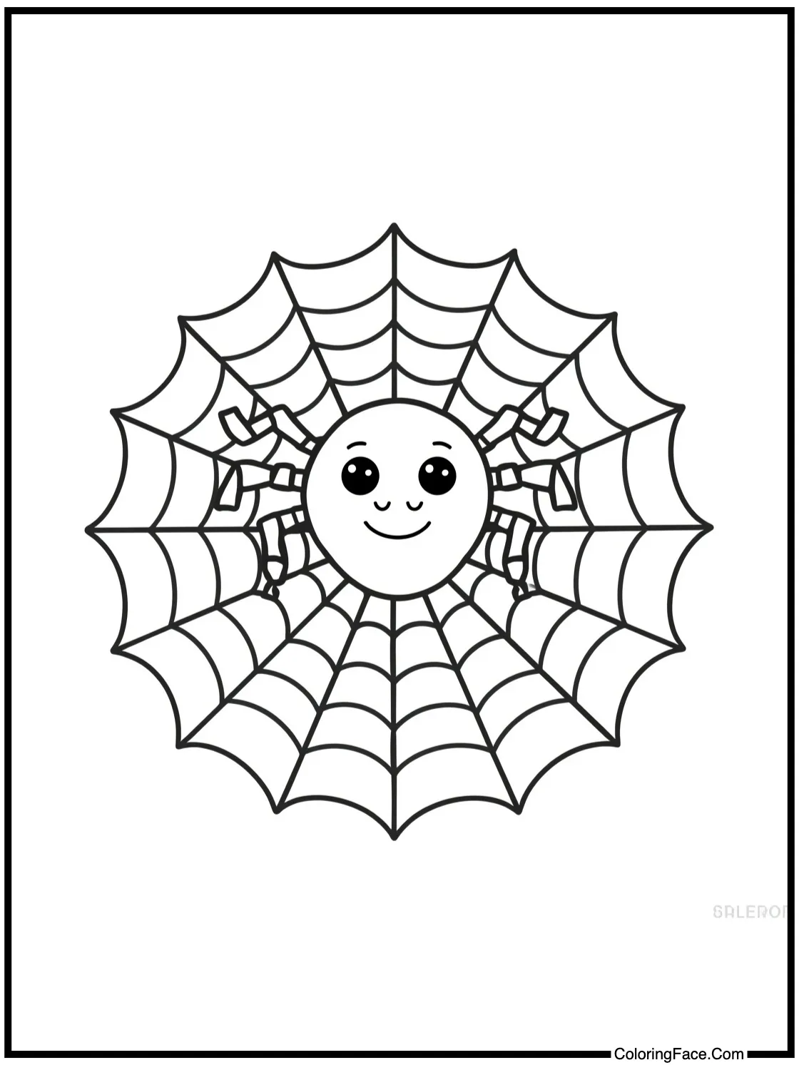 spider knitting web