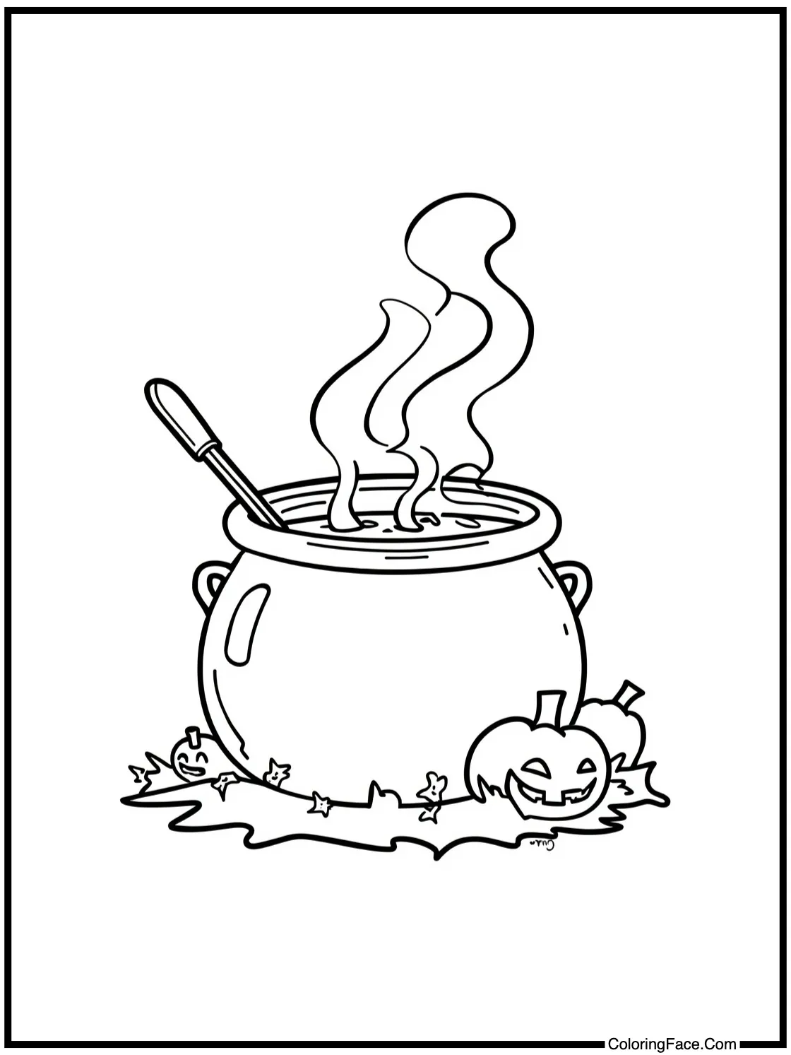 cauldron making soup