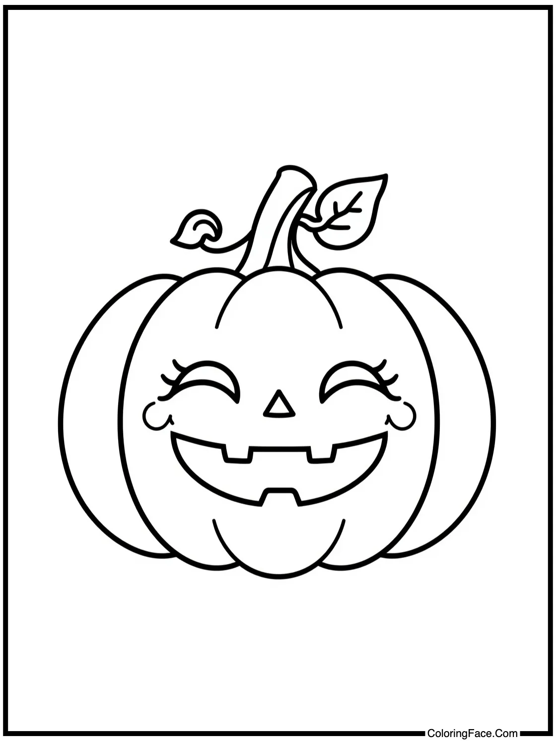 cheerful pumpkin friends