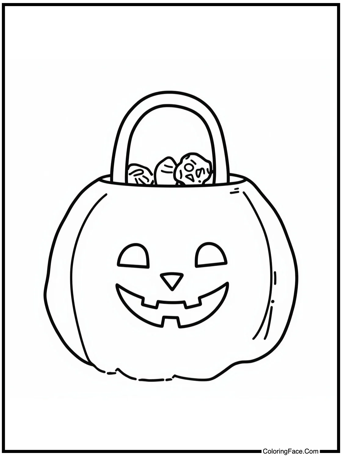 sweet trick-or-treat bag
