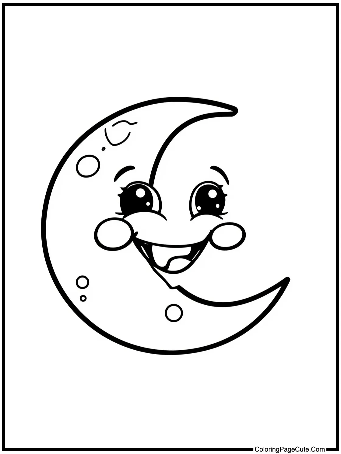 smiling moon