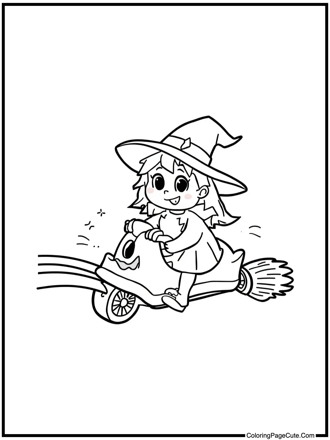 cute broomstick ride
