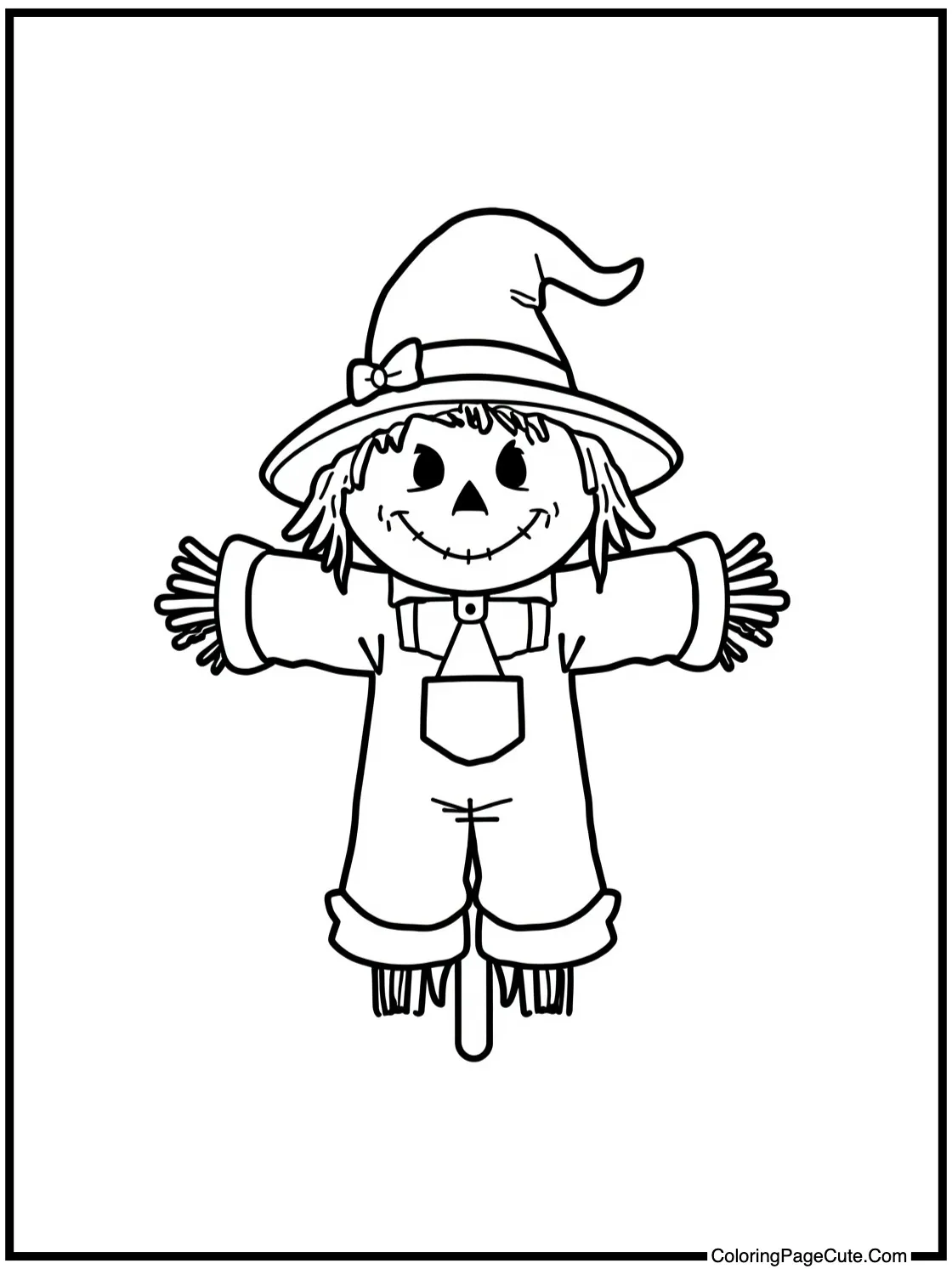 friendly scarecrow smiling