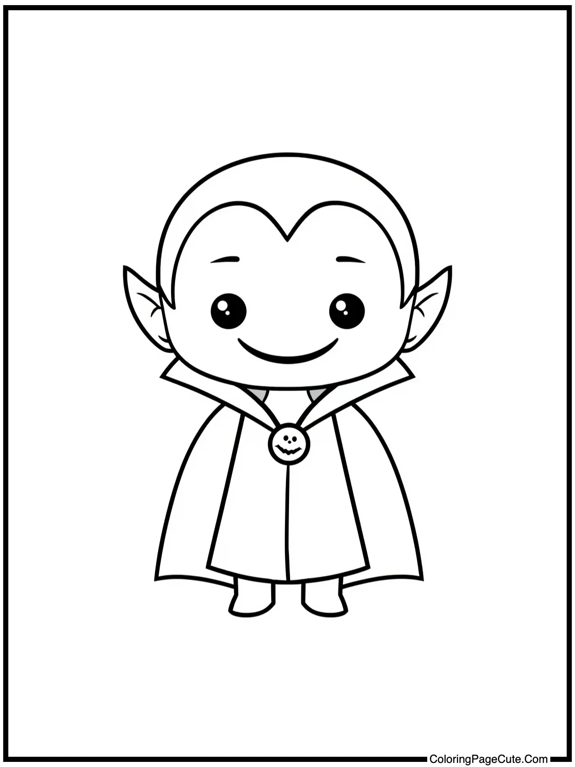 friendly vampire smiling