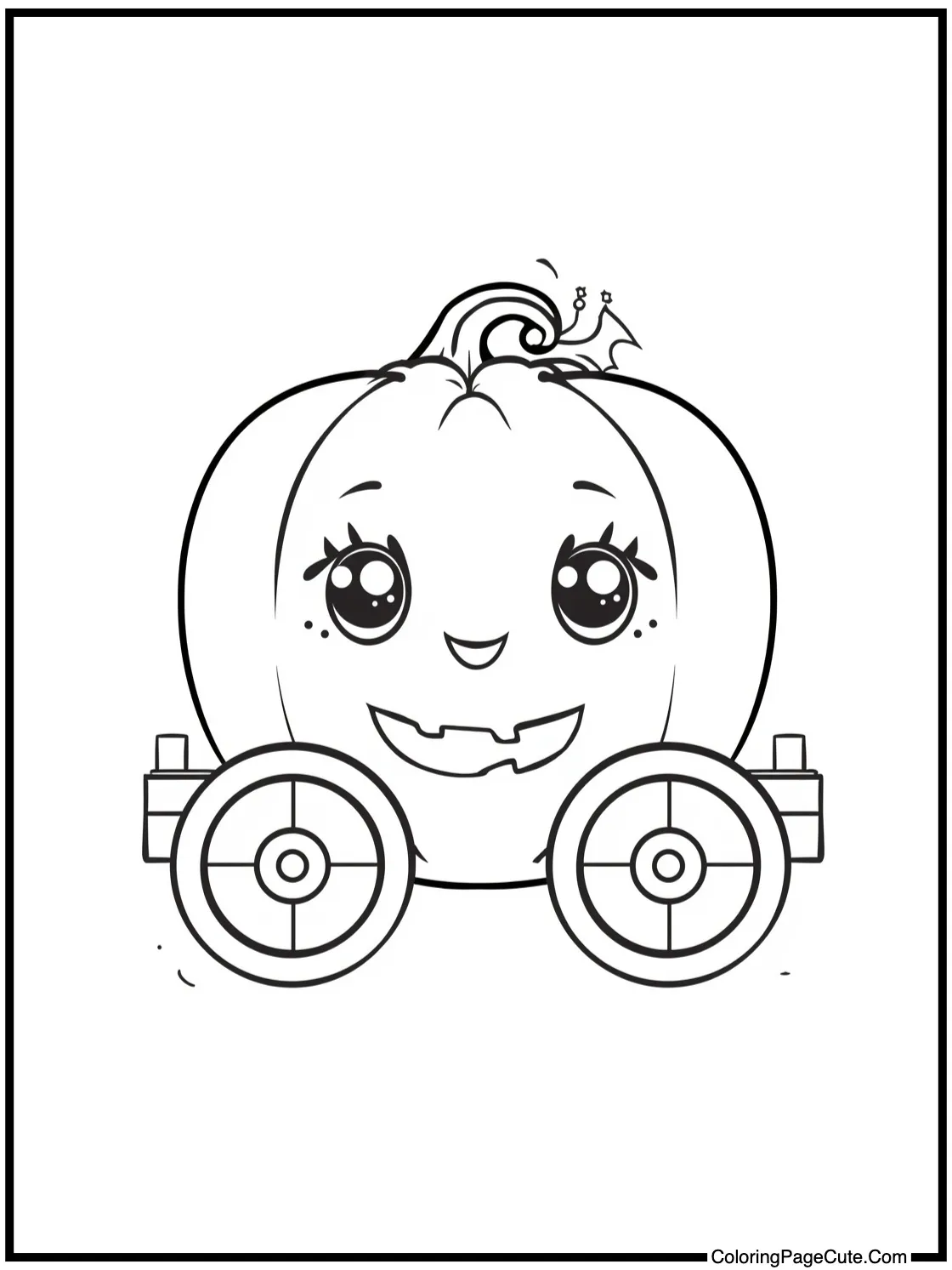 cute pumpkin carriage