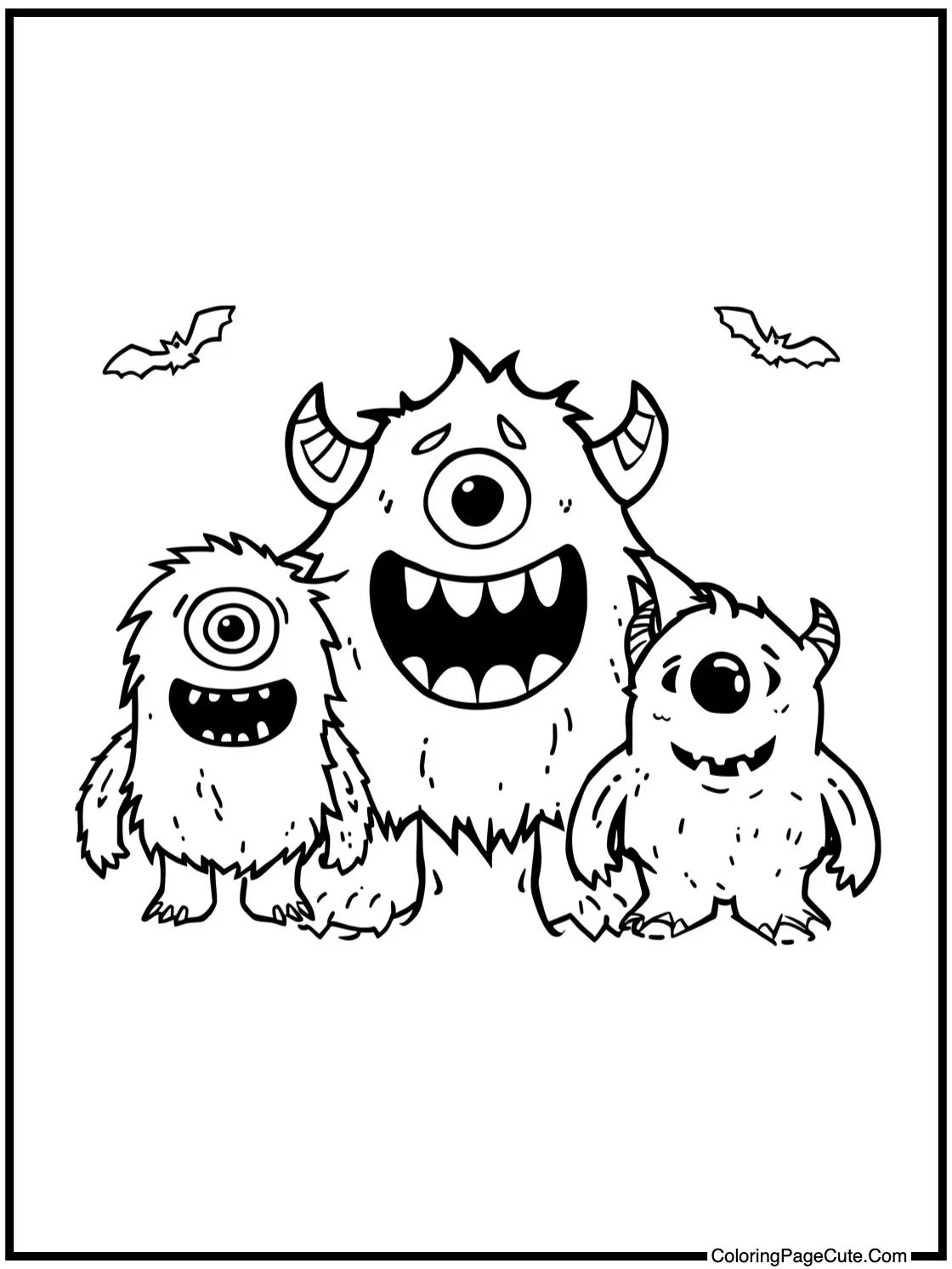 playful monster friends