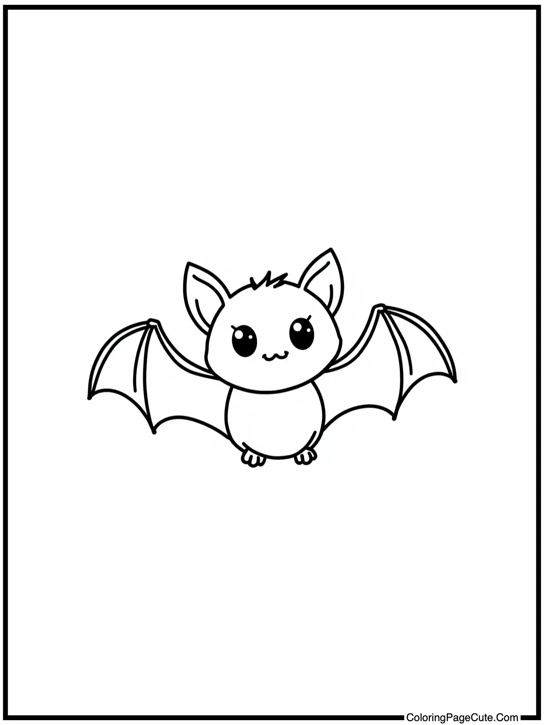 cute bat flying
