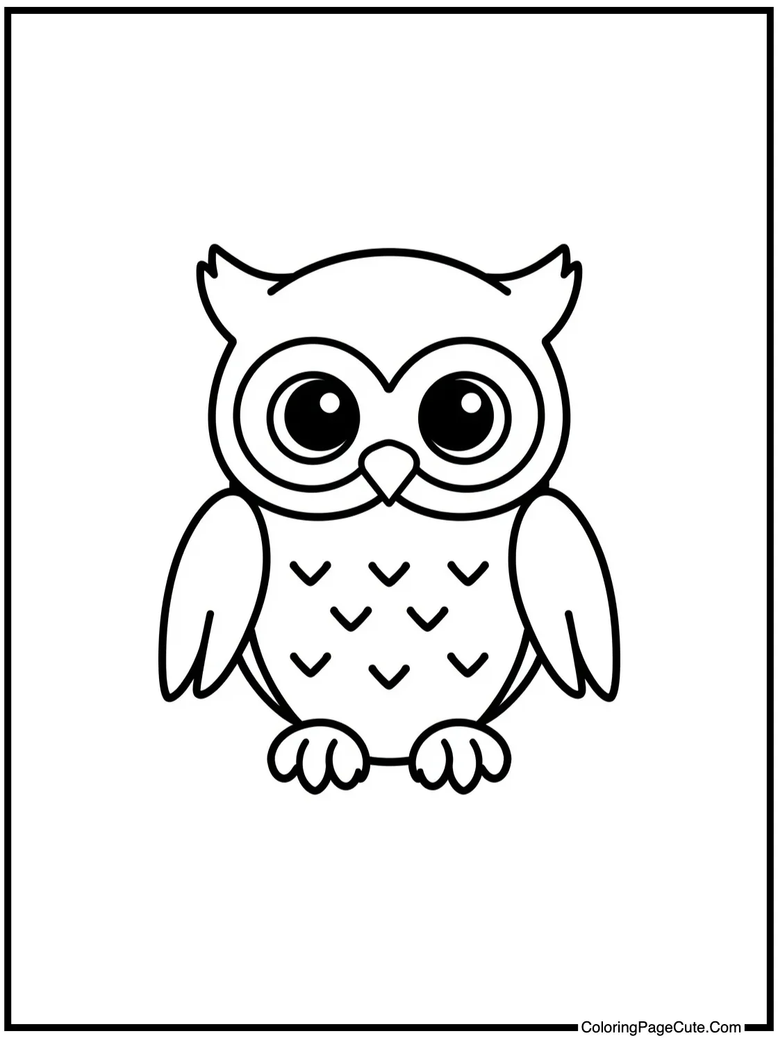 cheerful owl hooting