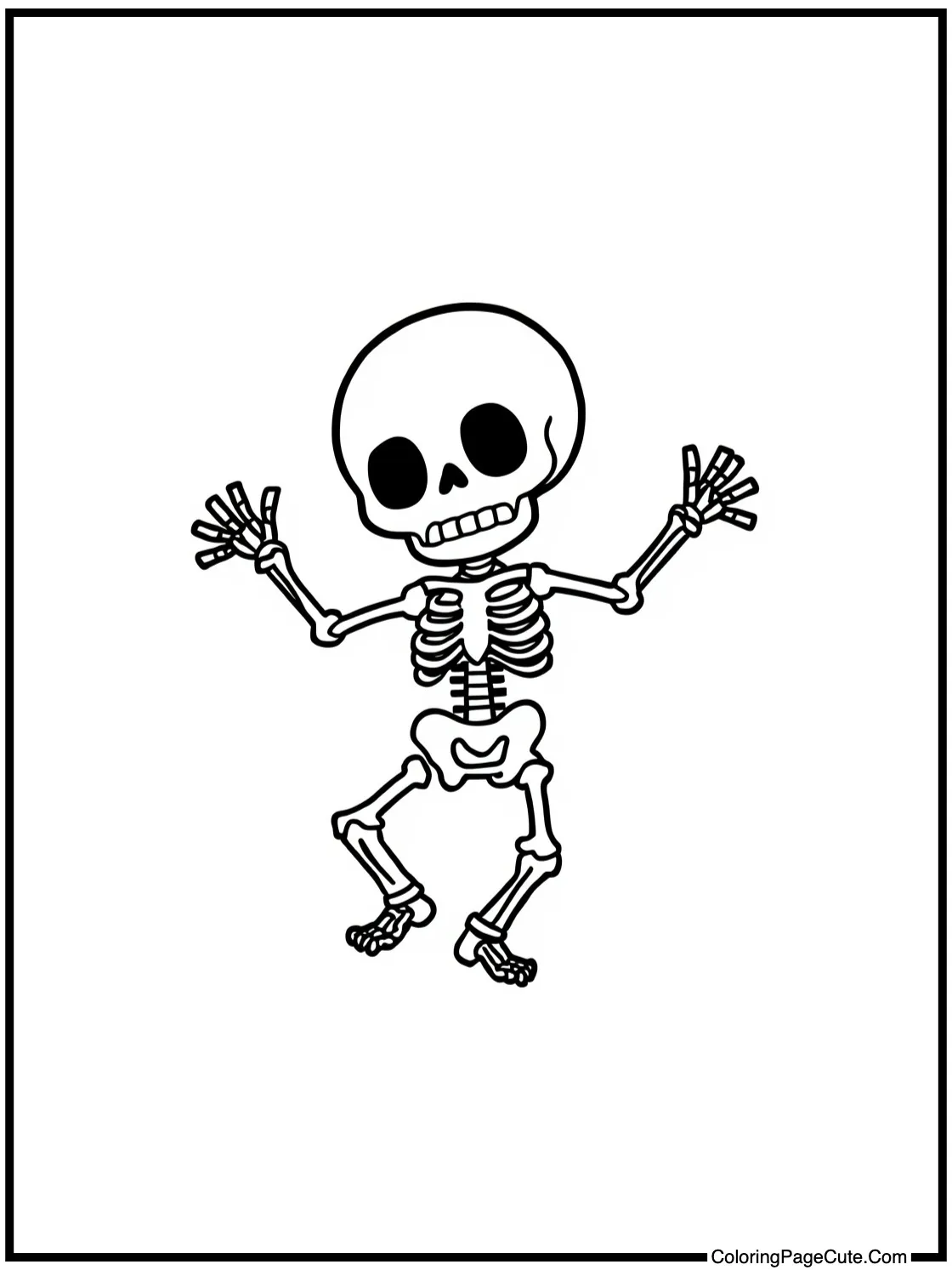 playful skeleton dance