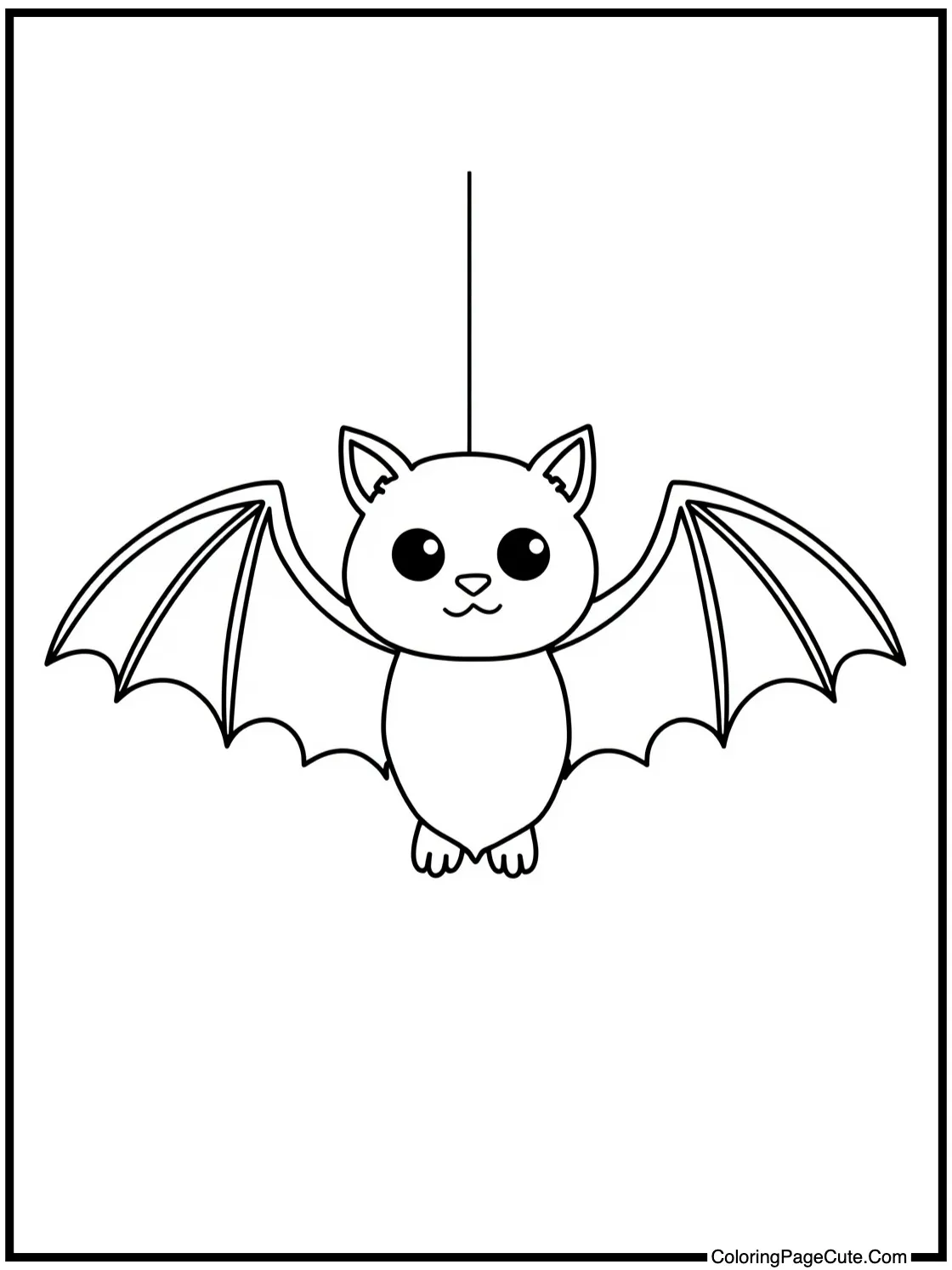cute bat hanging