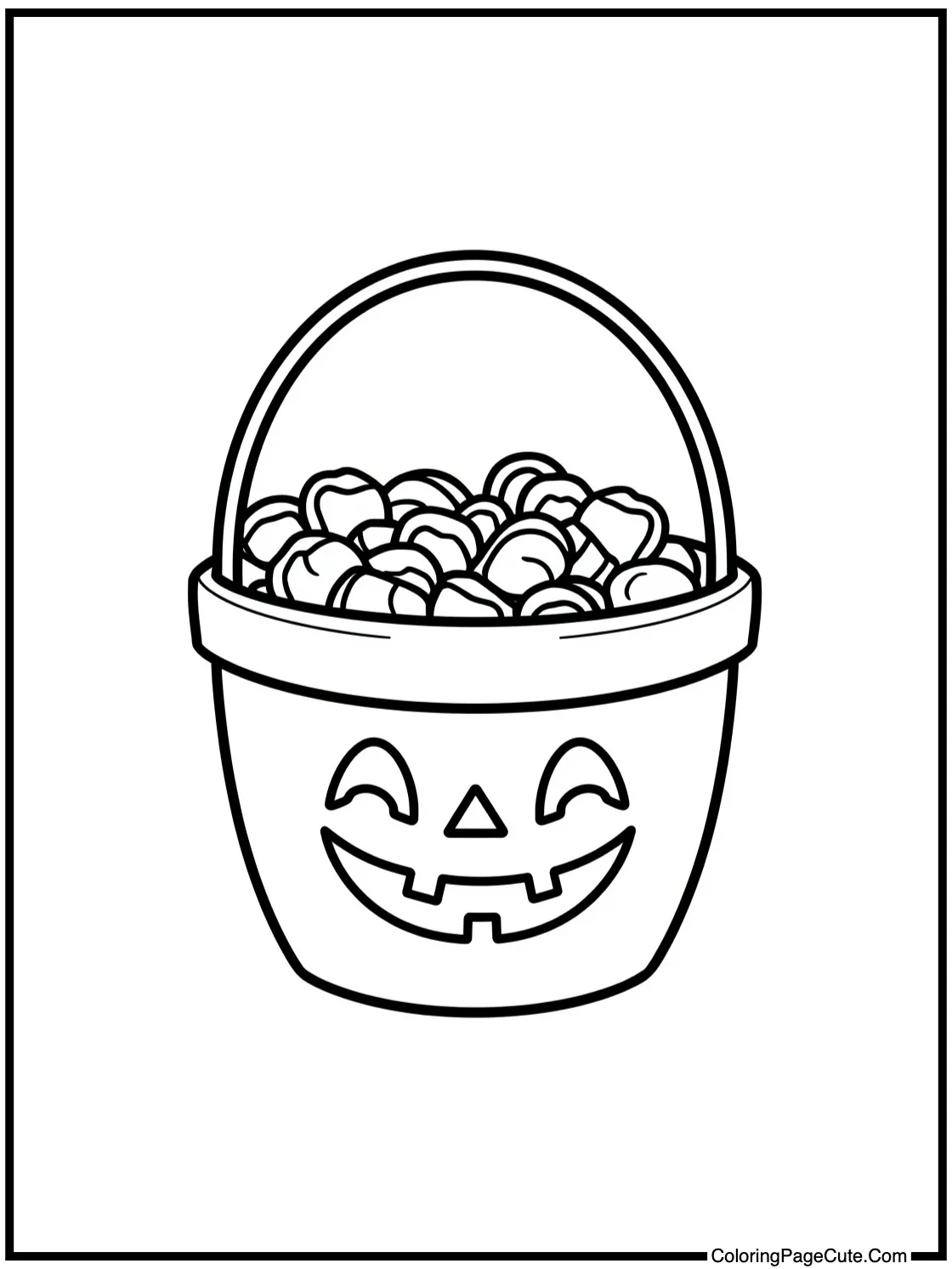 cheerful candy bucket
