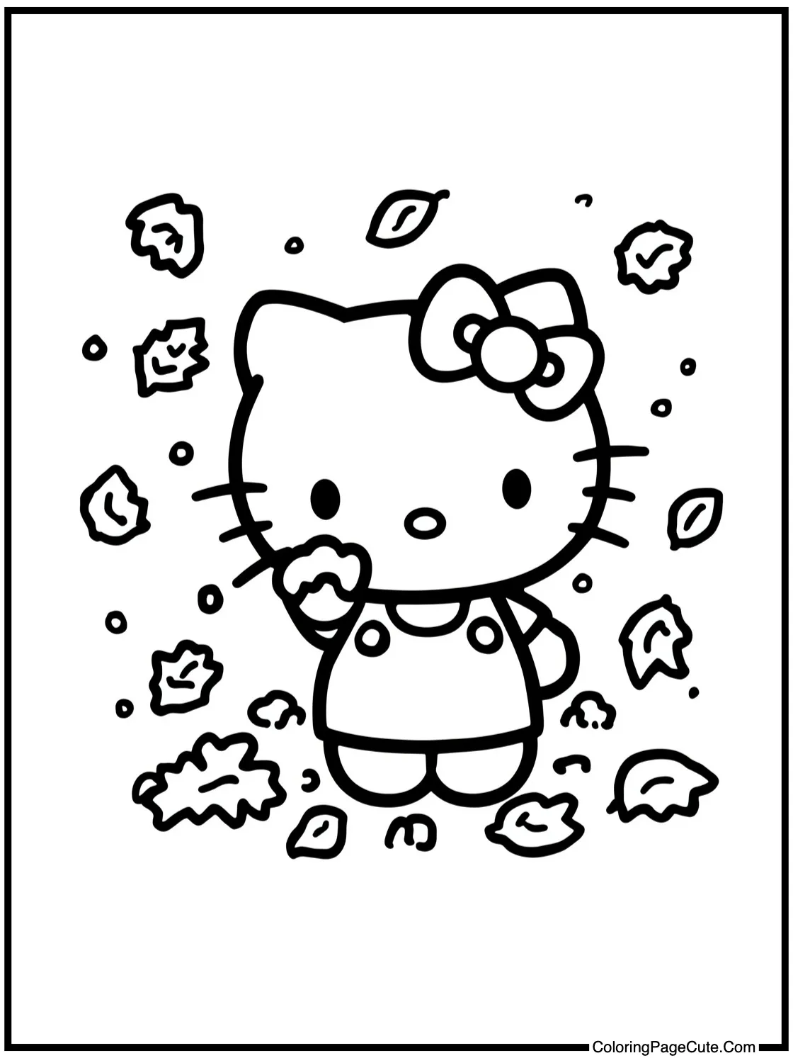 catching falling leaves