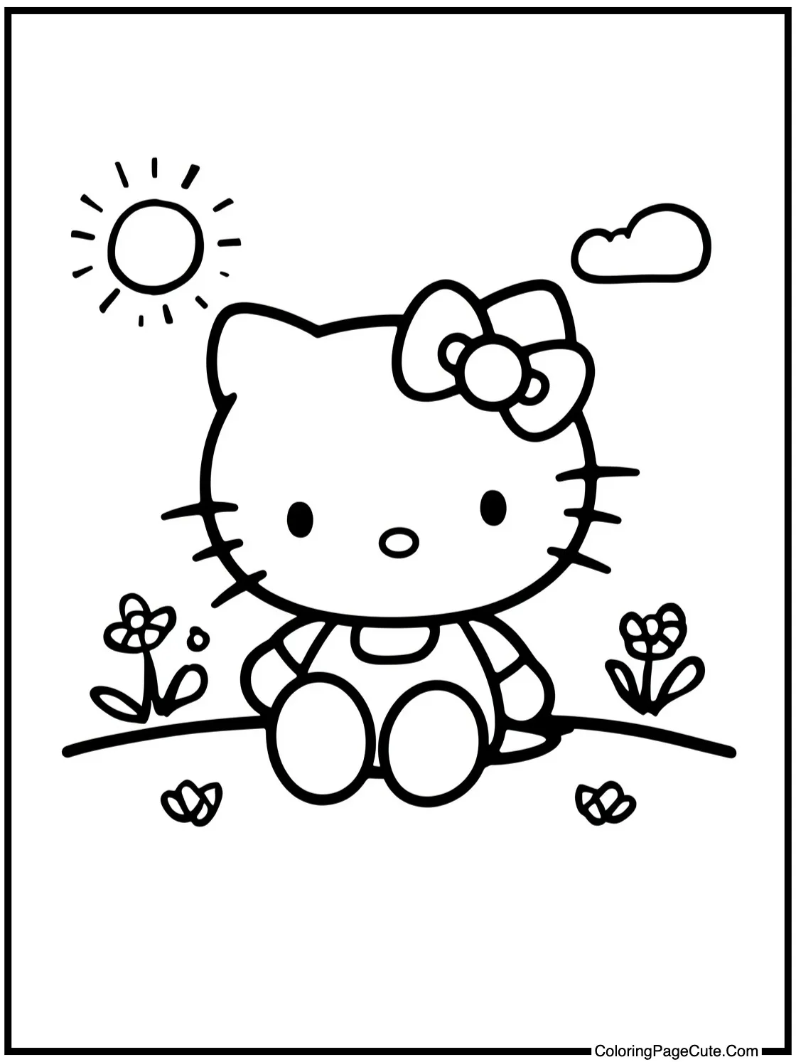 enjoying a sunny day