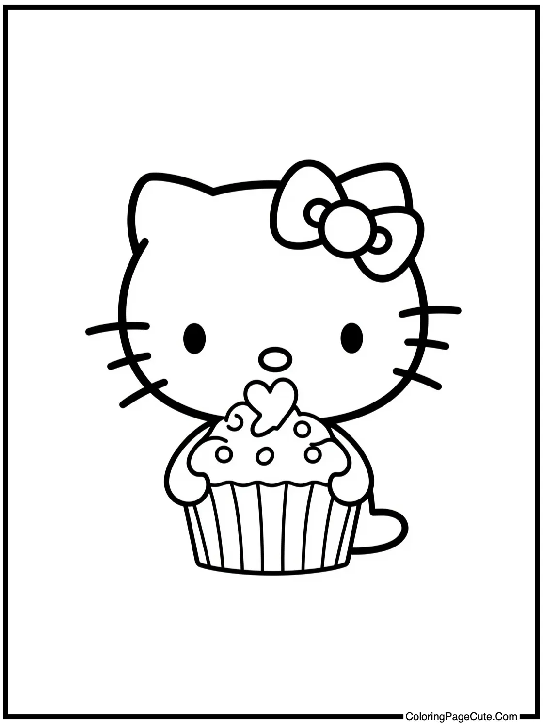 with a yummy cupcake