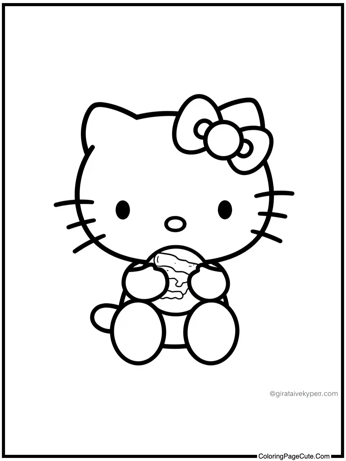 enjoying a sweet treat