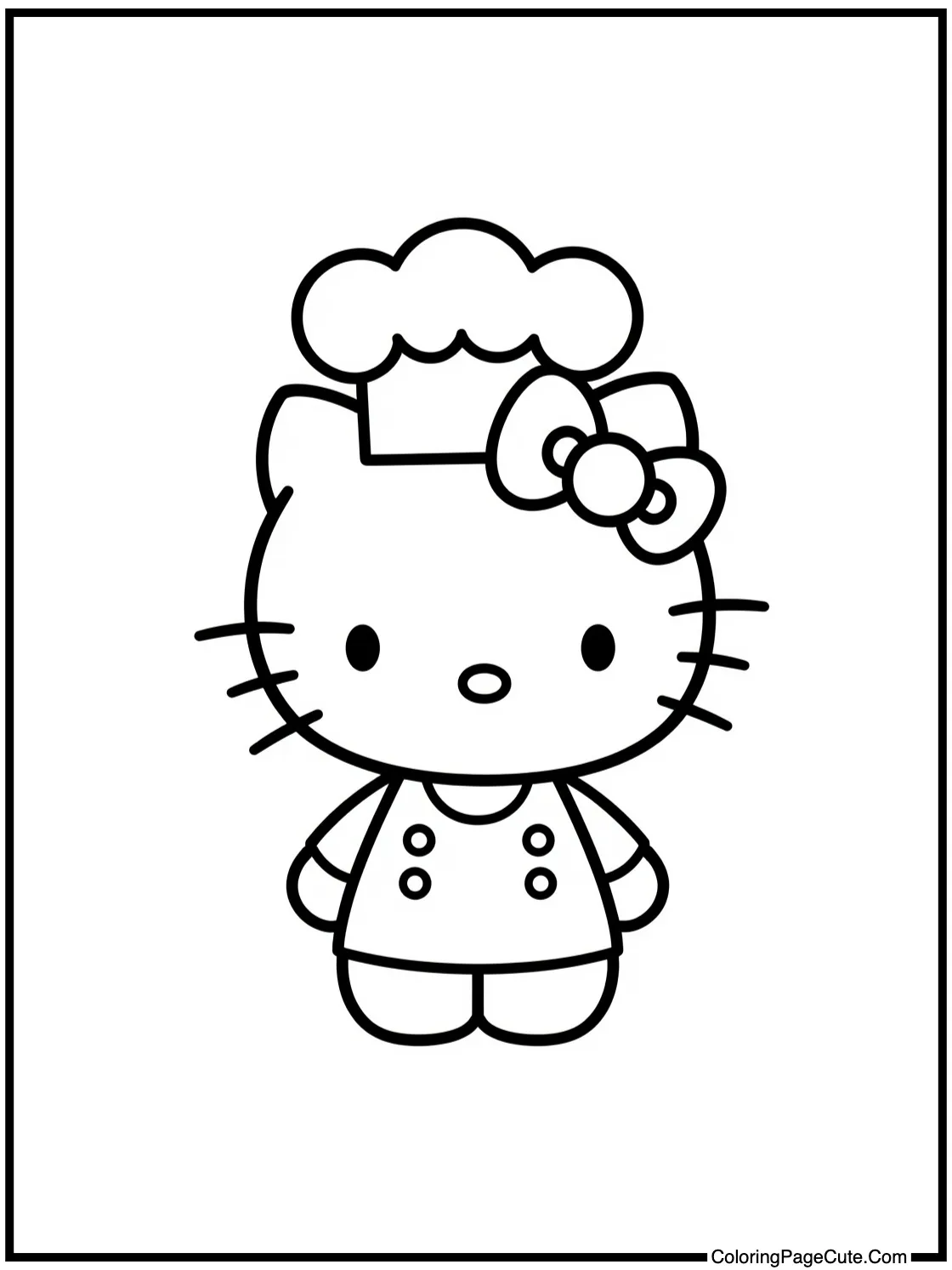 wearing a chef's hat