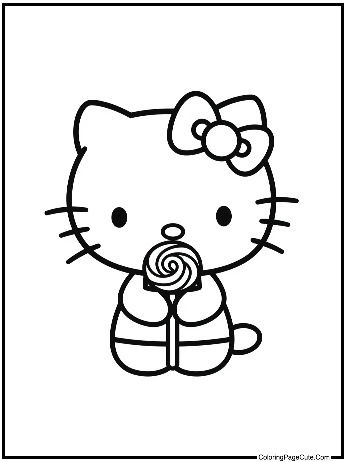 with a yummy lollipop