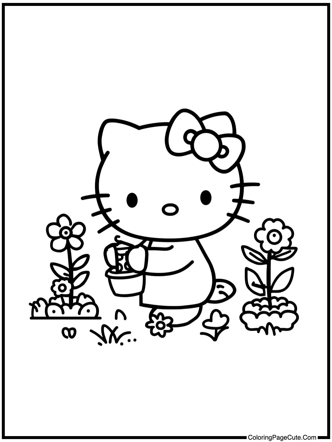 playing in the garden