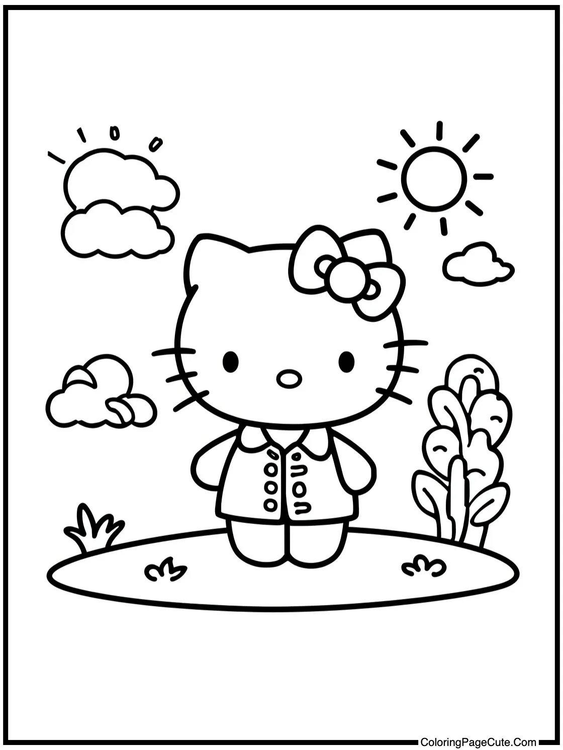 enjoying a sunny stroll