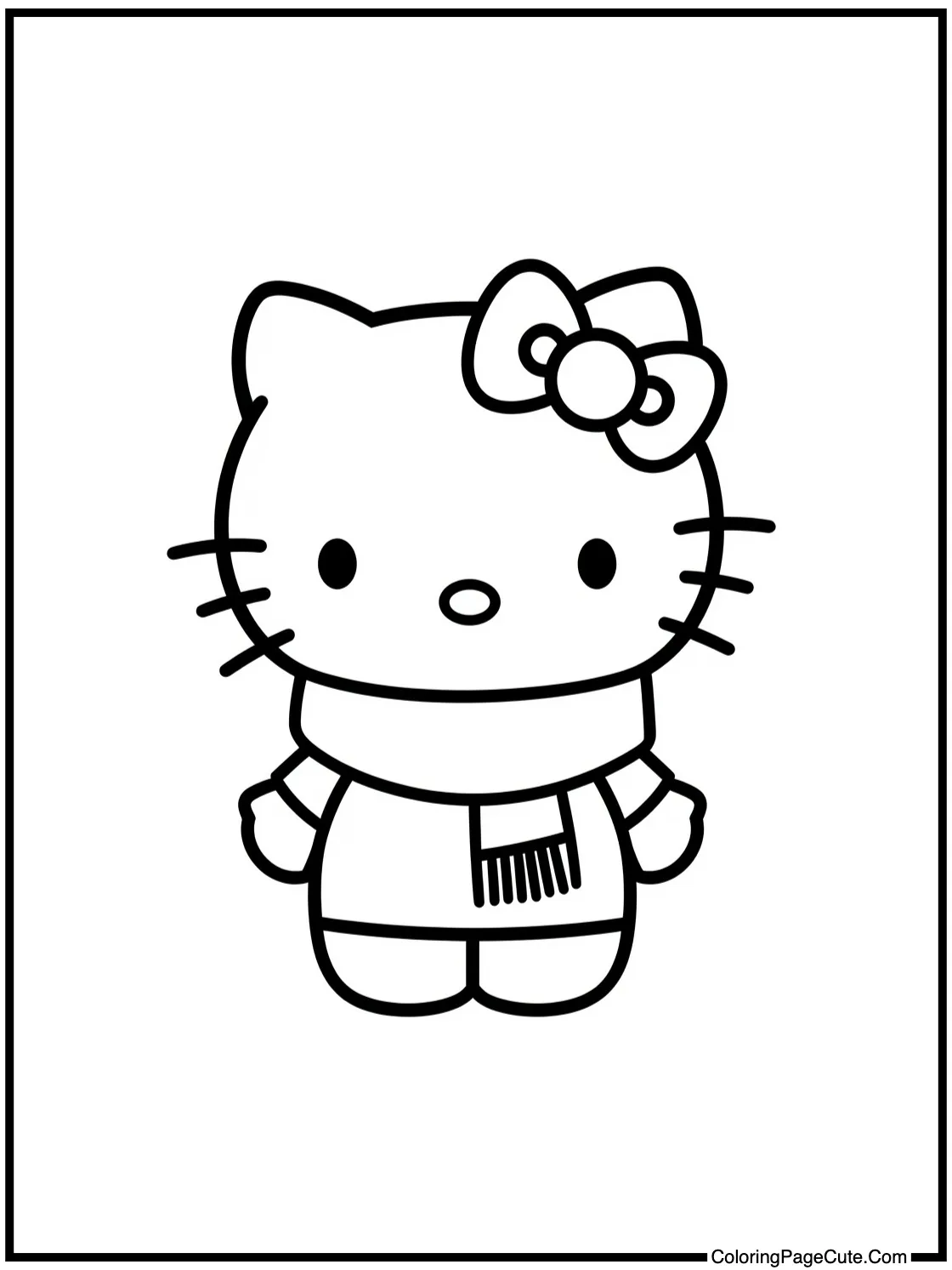 wearing a bright scarf