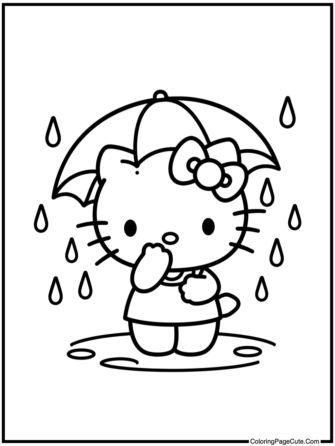 enjoying a gentle rain