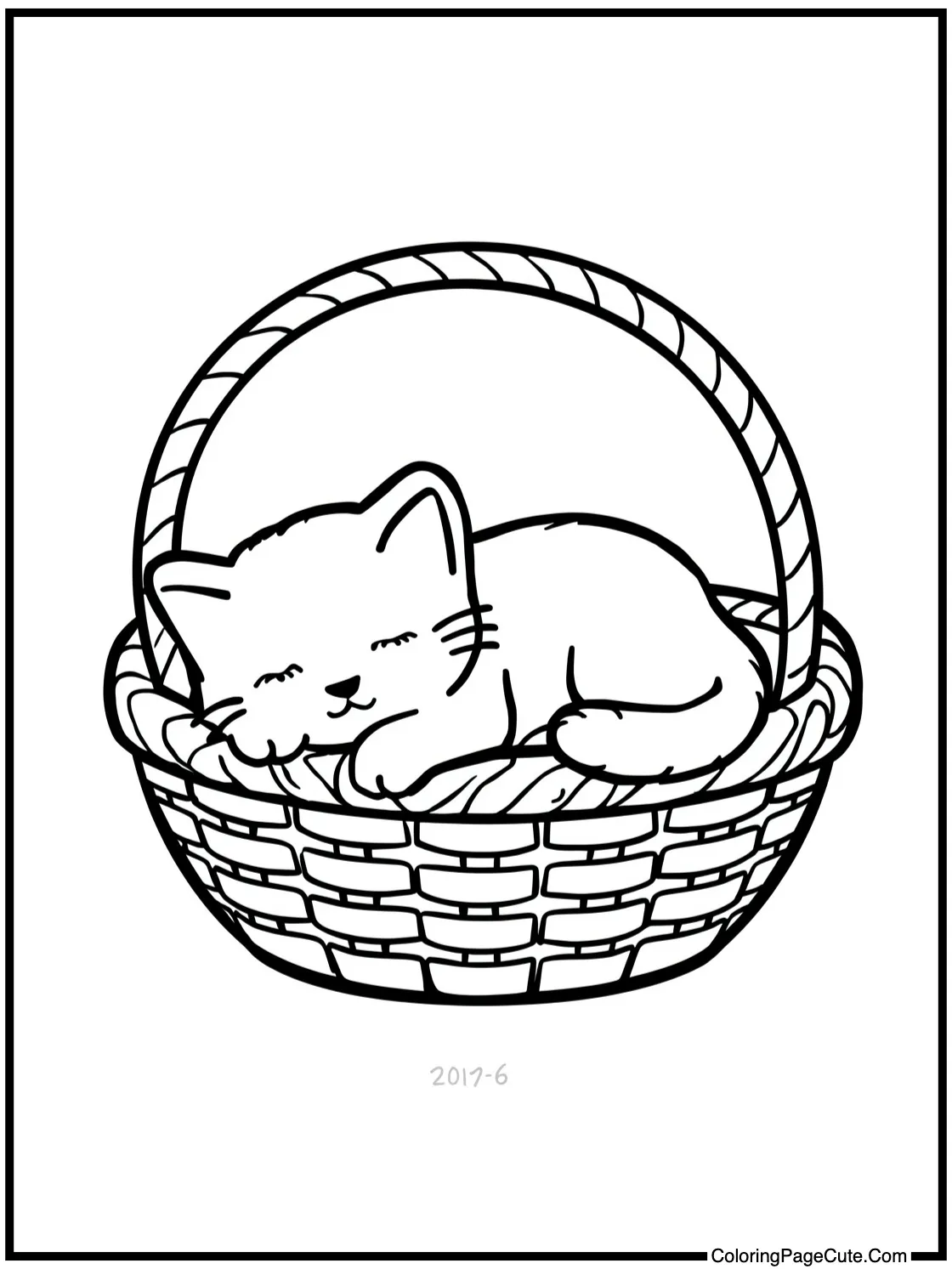 napping in basket