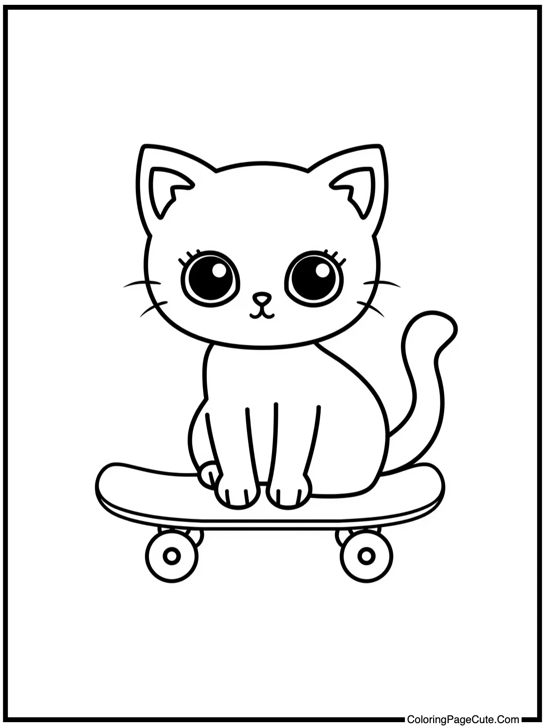 on a skateboard