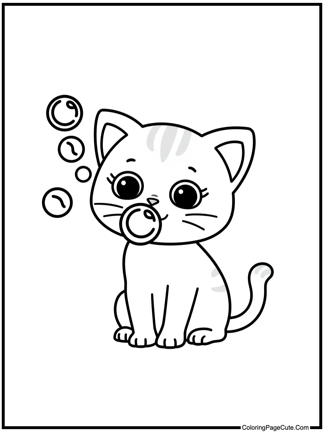 blowing soap bubbles