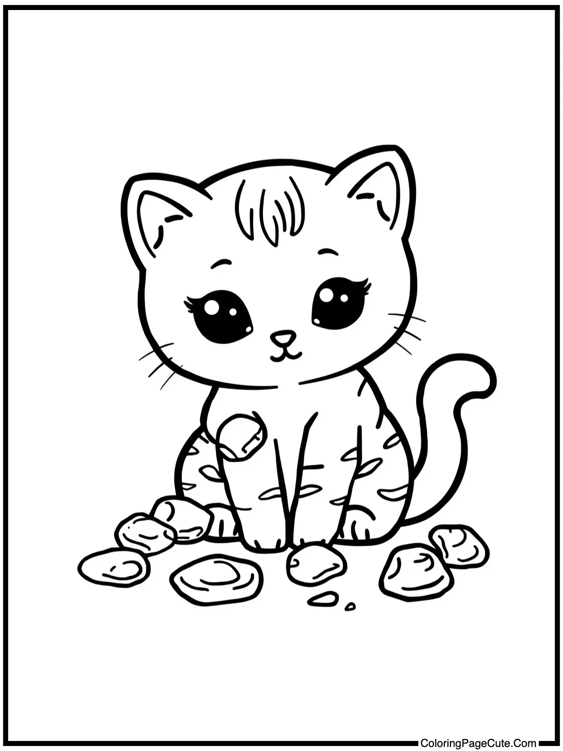 collecting shiny pebbles