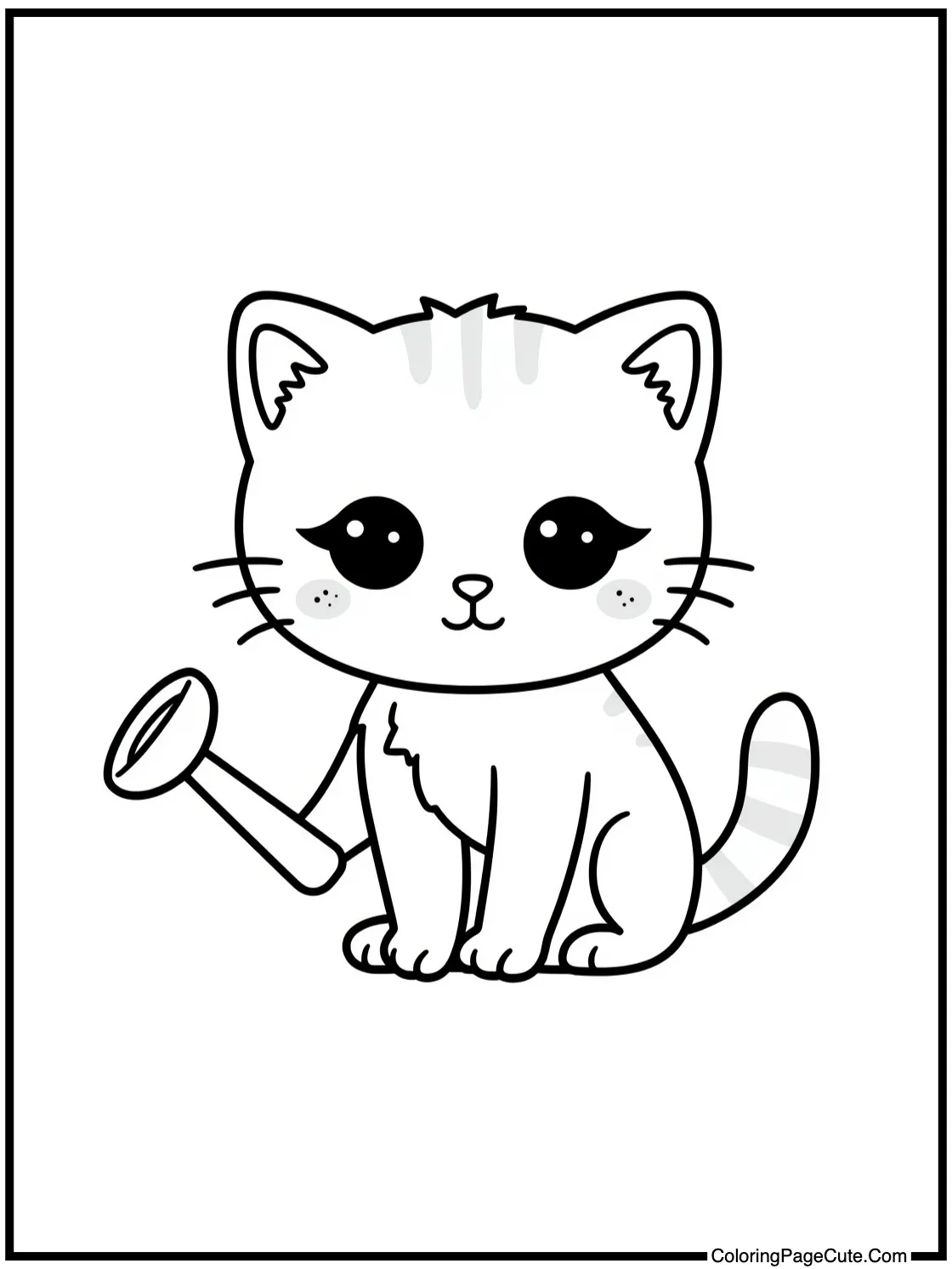 playing with a watering can