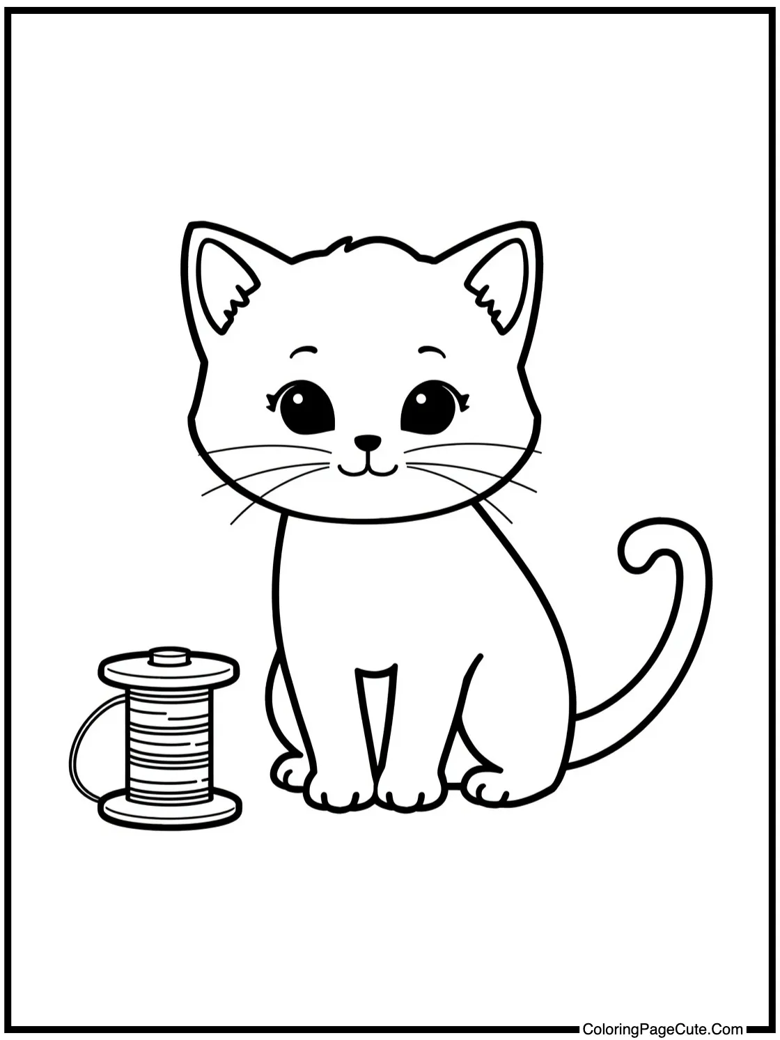 playing with a spool