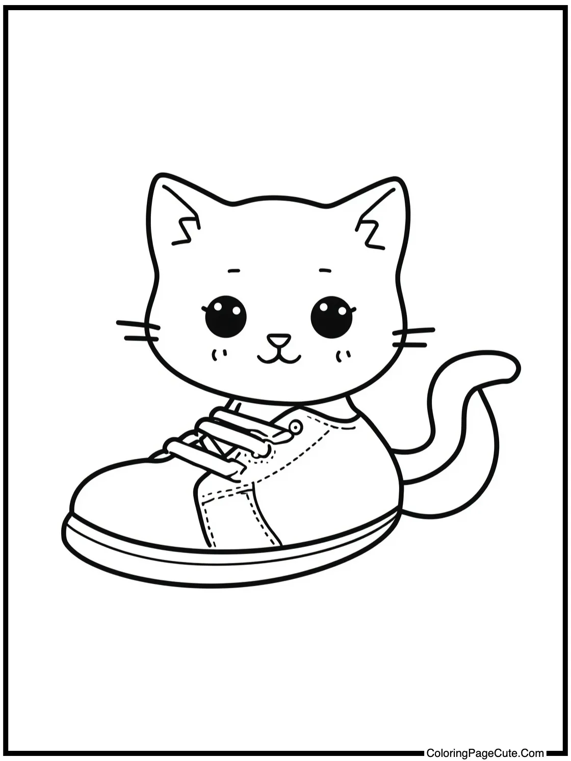 exploring a big shoe