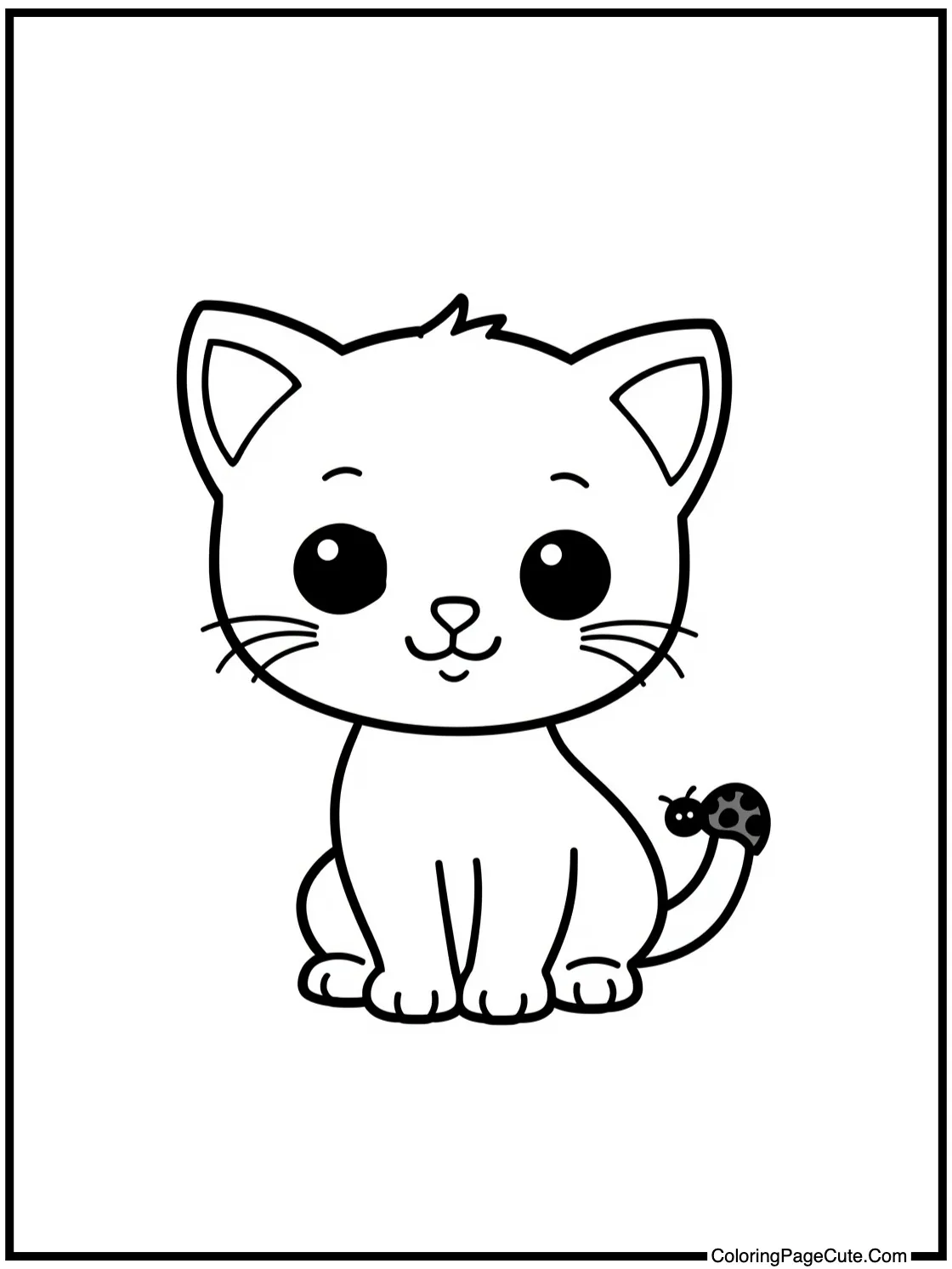 with a gentle ladybug