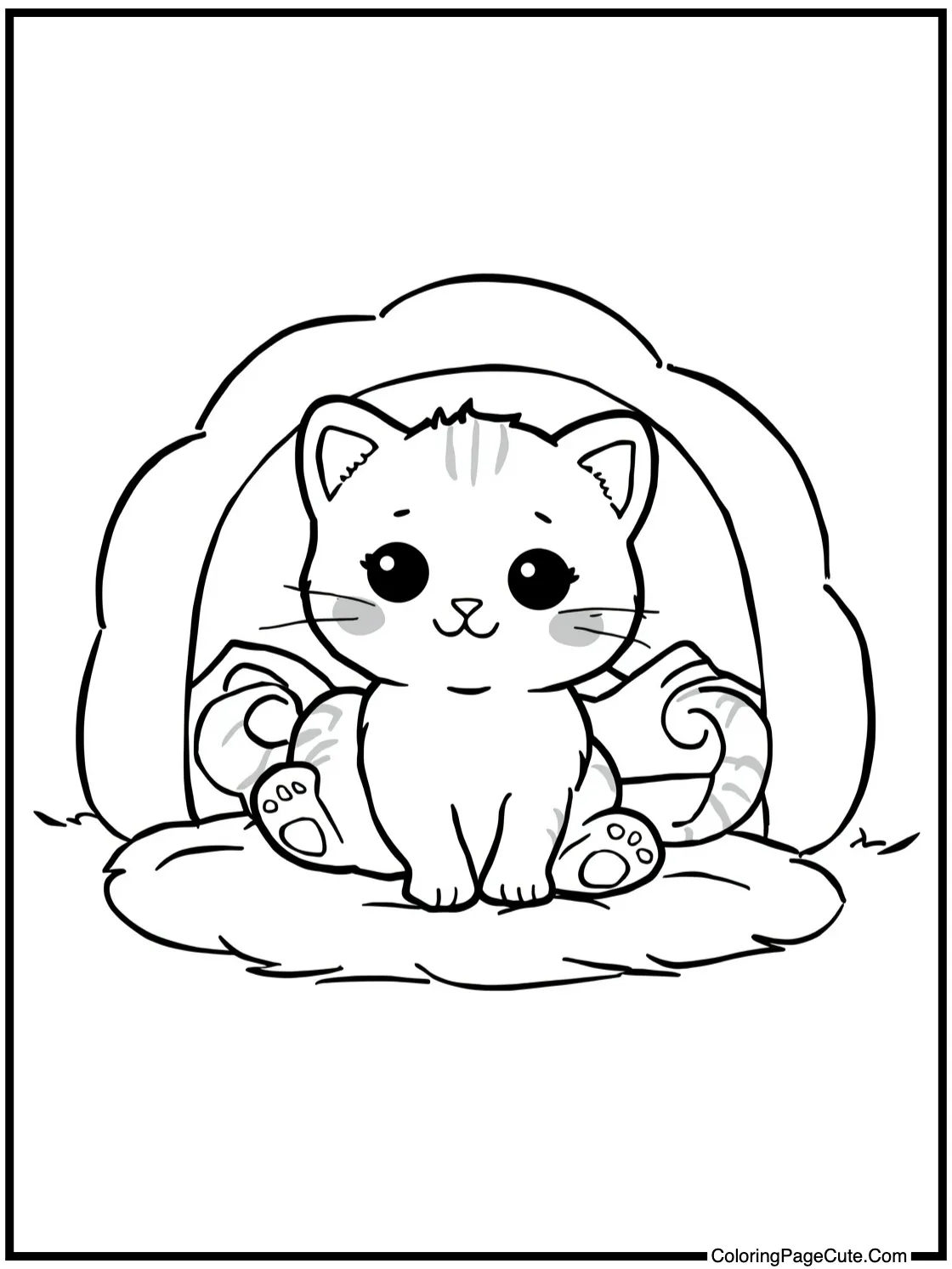 exploring a cozy den