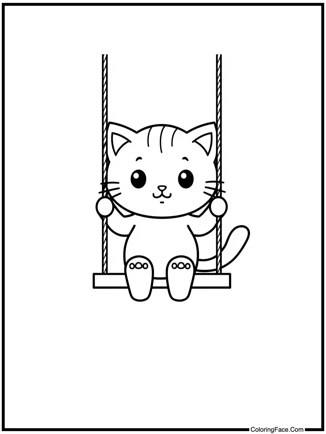 on a swing