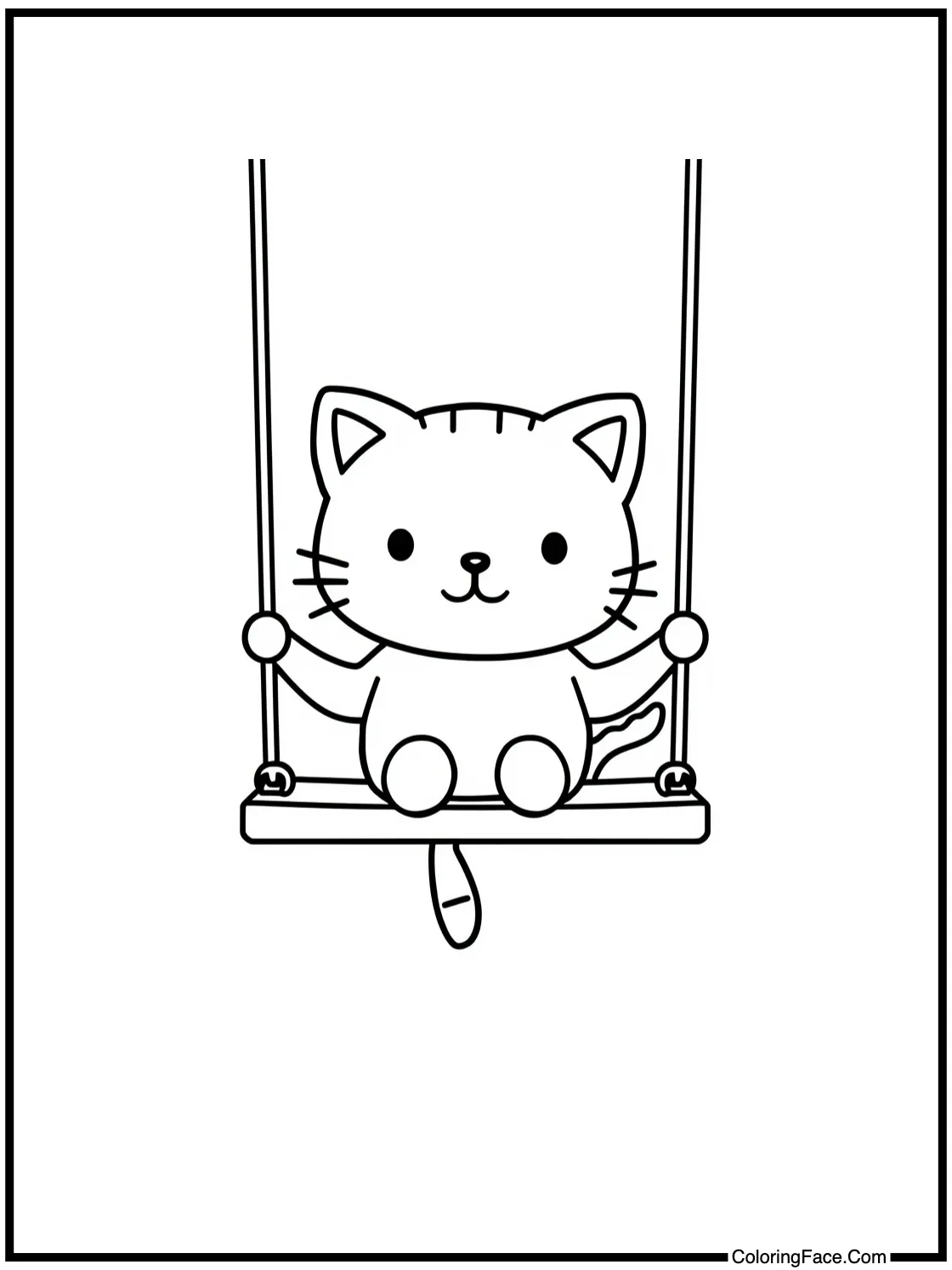 on a swing