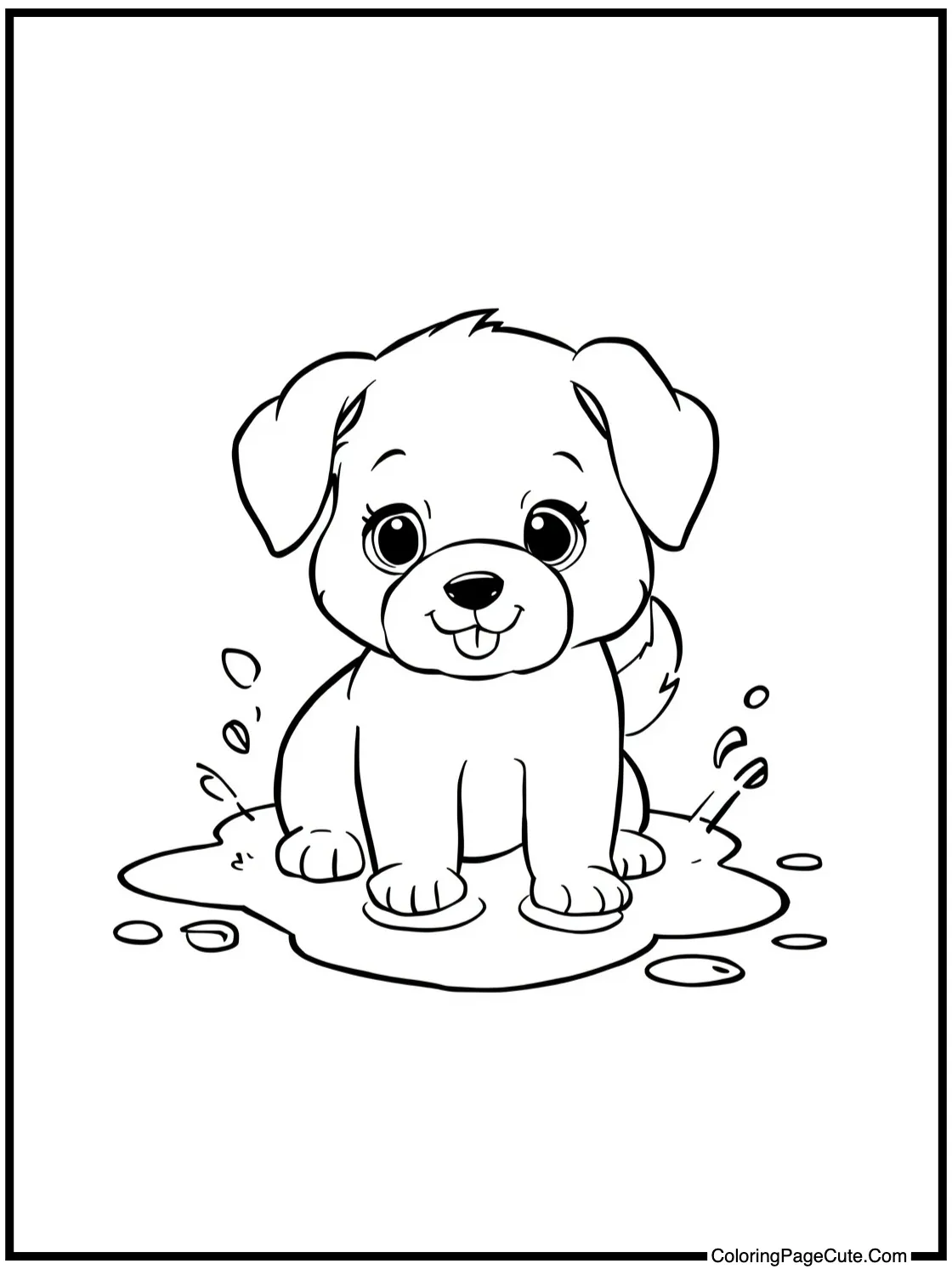 splashing in puddles