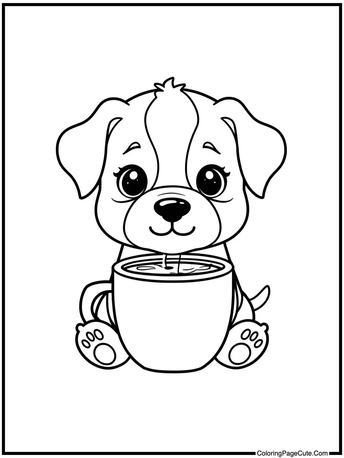 drinking hot chocolate