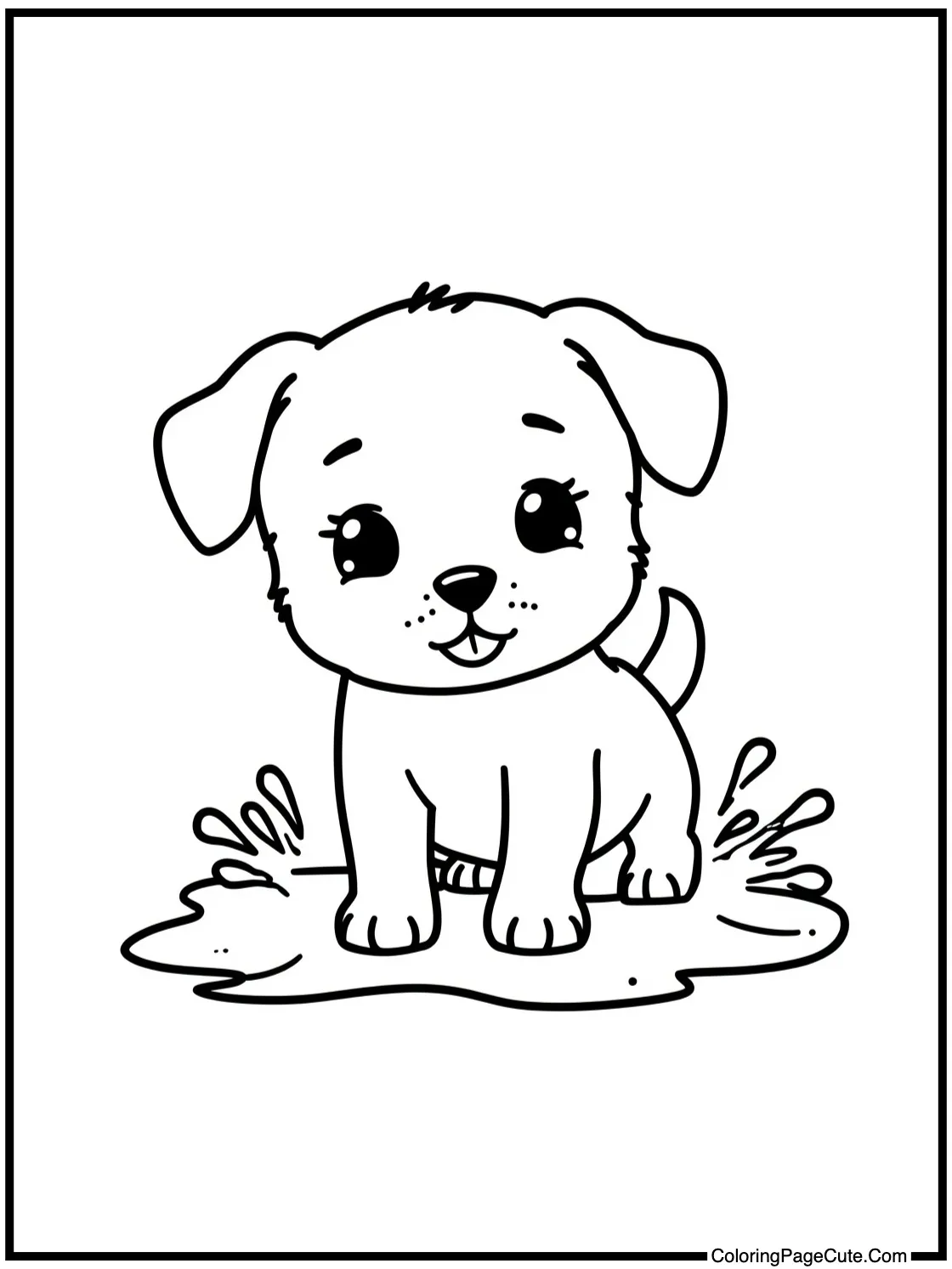 splashing in puddles