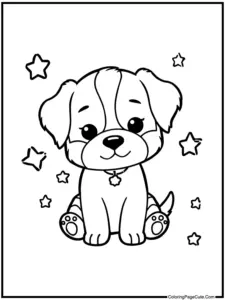 Cute Puppy Dog Coloring Pages