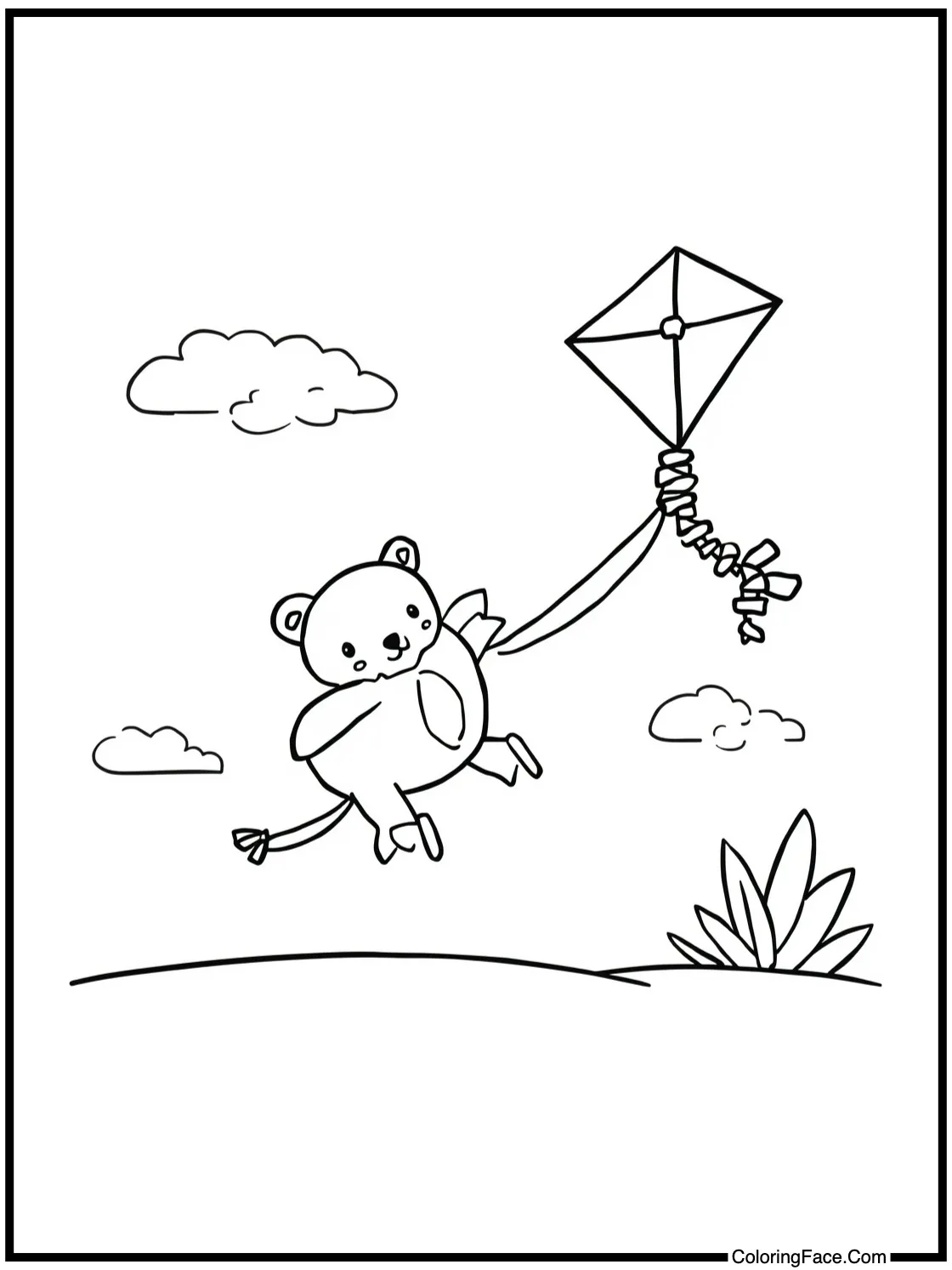 flying a kite