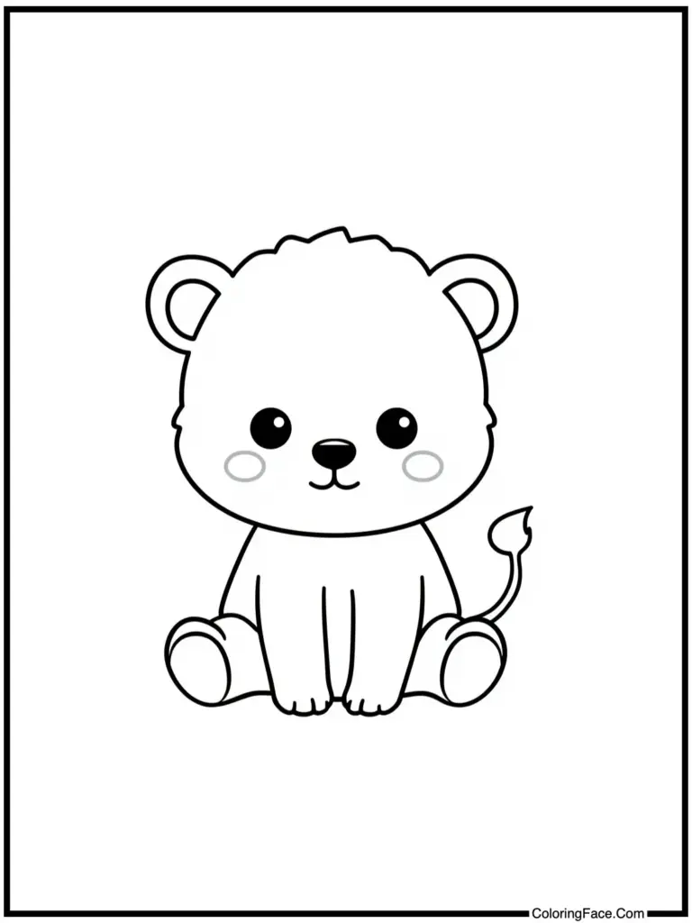 Cute animals coloring pages