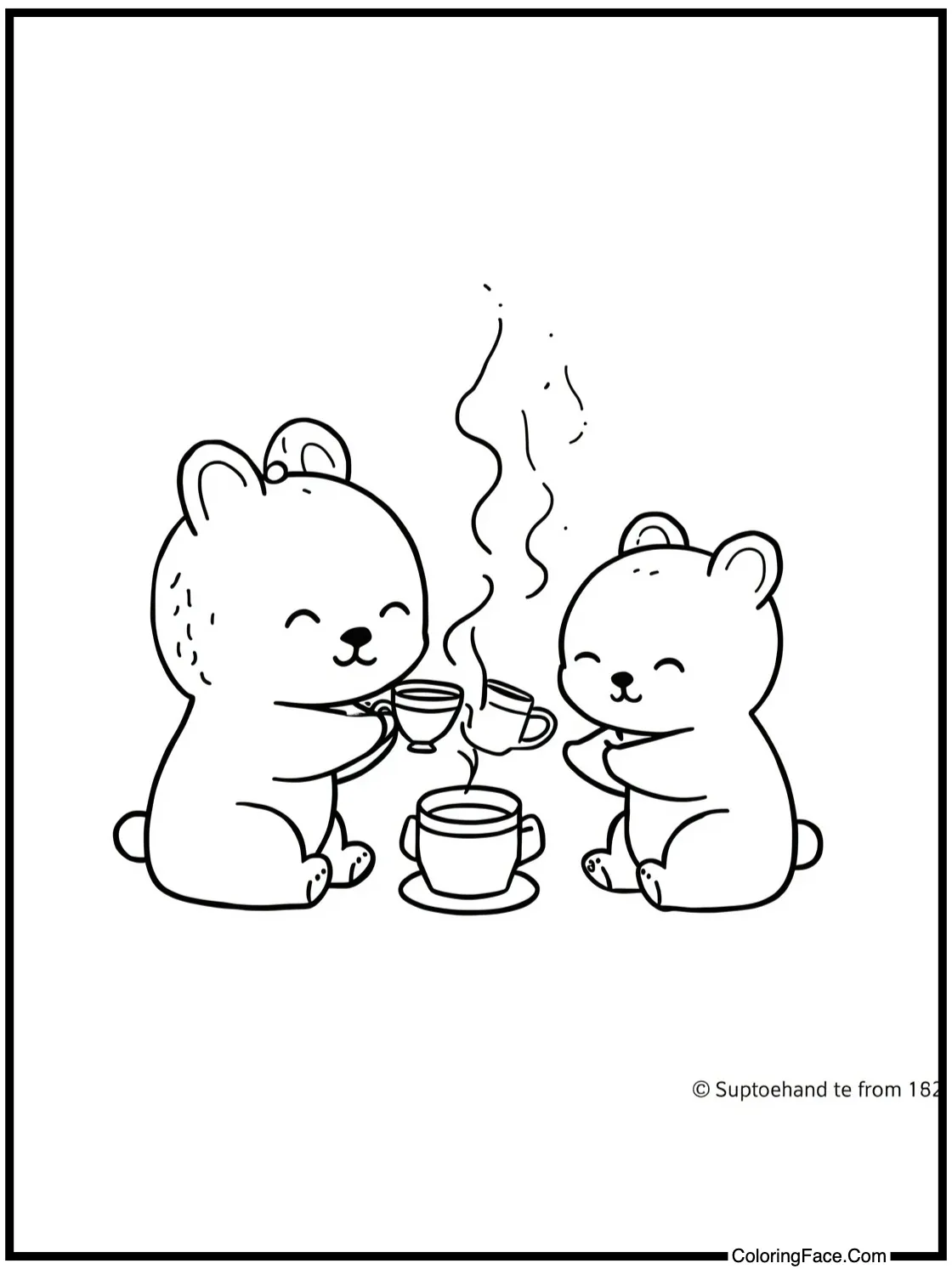 having a tea ceremony